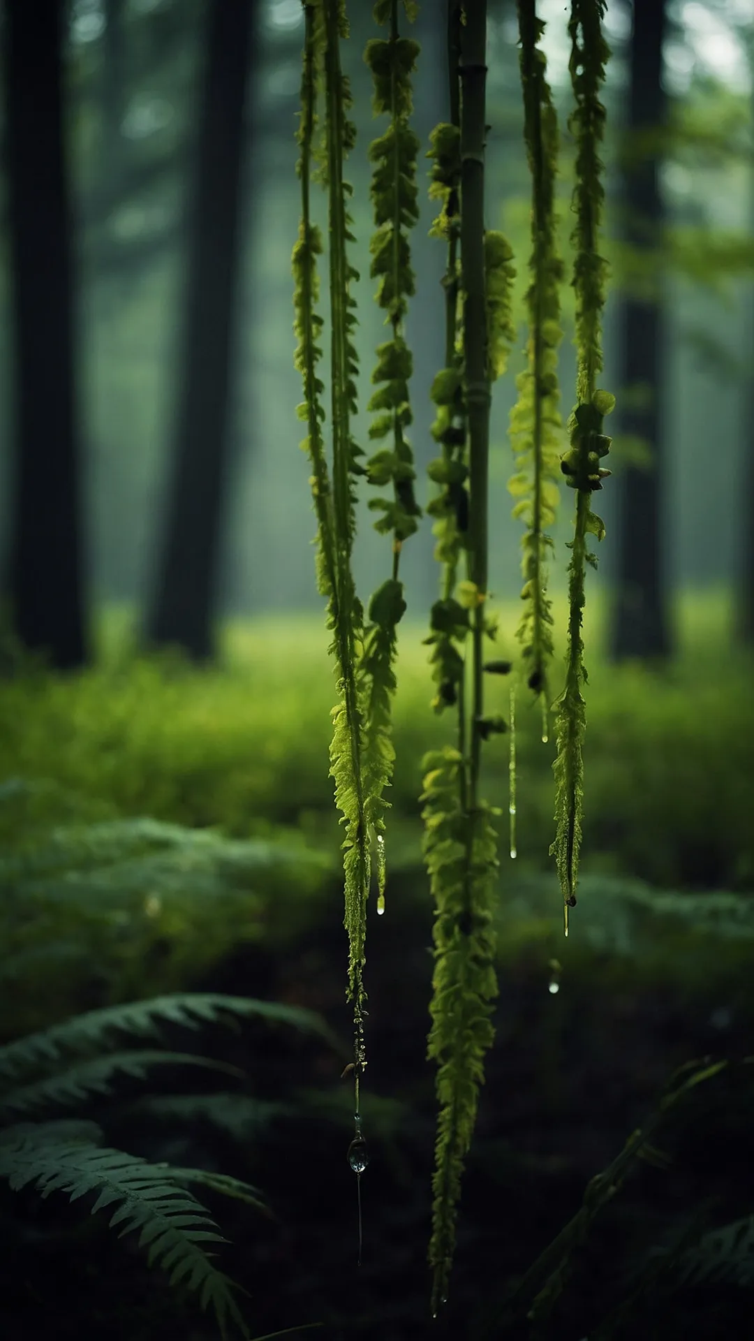 Dive into Darkness: 15 Aesthetic Dark Wallpapers for Your Devices 33 Whispering Woods