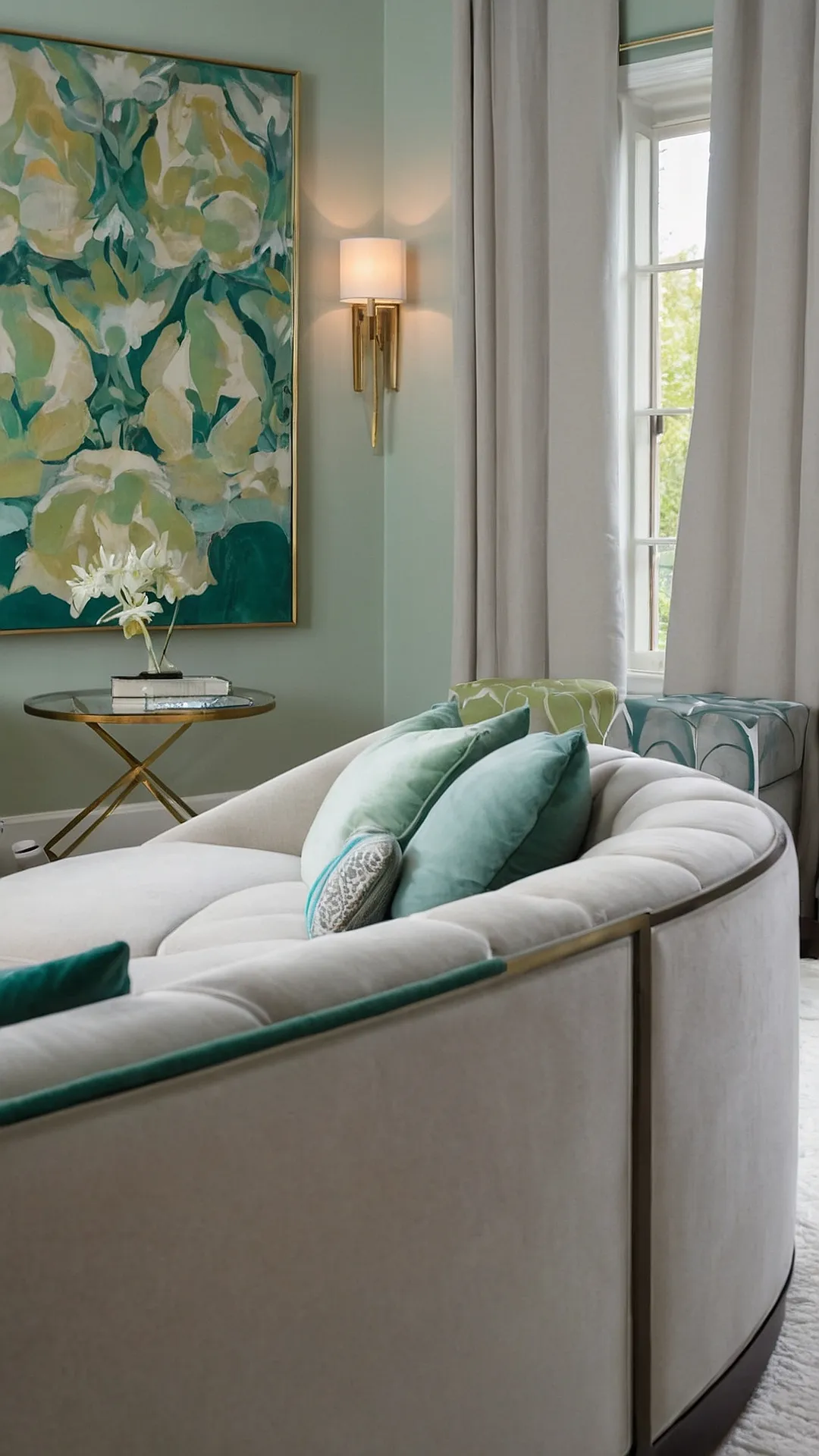 22 Cozy Greenery Living Room Ideas to Transform Your Space 40 Emerald Embrace