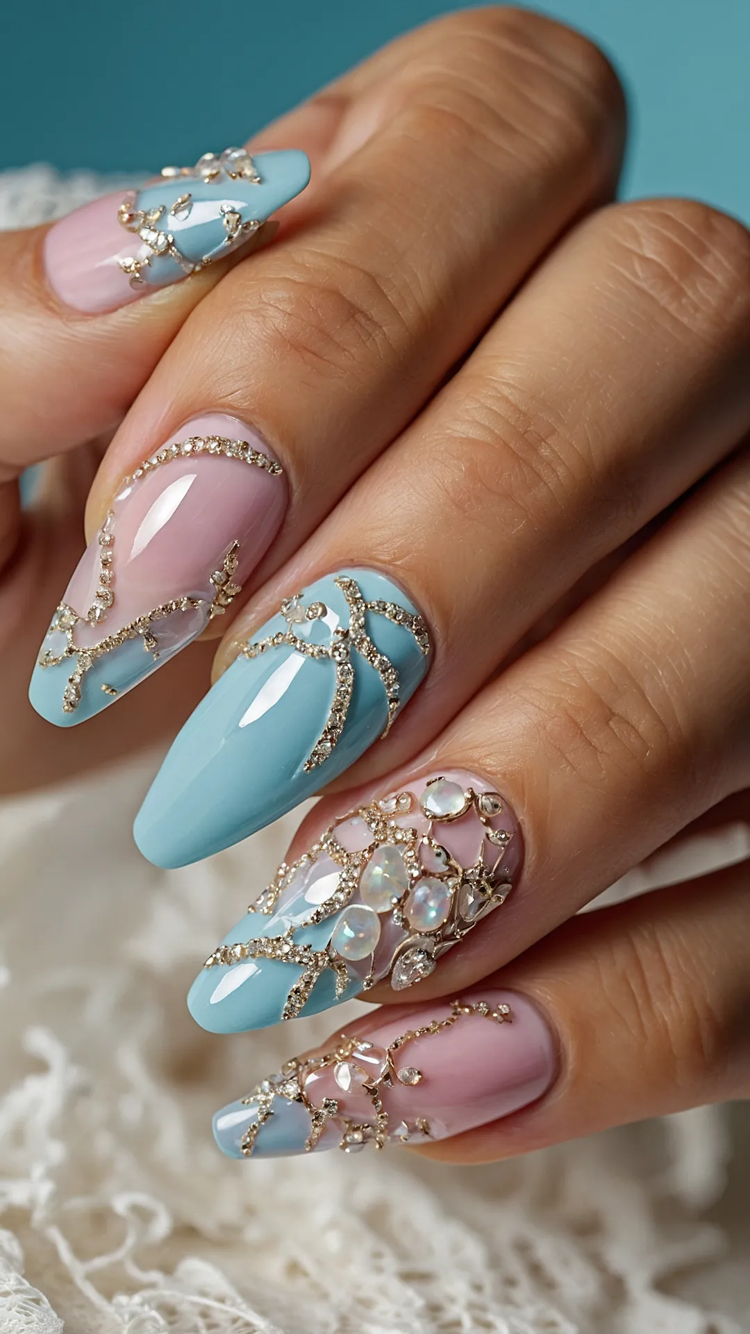 Nail Your Summer Vibes: 16 Trendy Looks to Try This 2025 34 Summer Sparkle Forecast