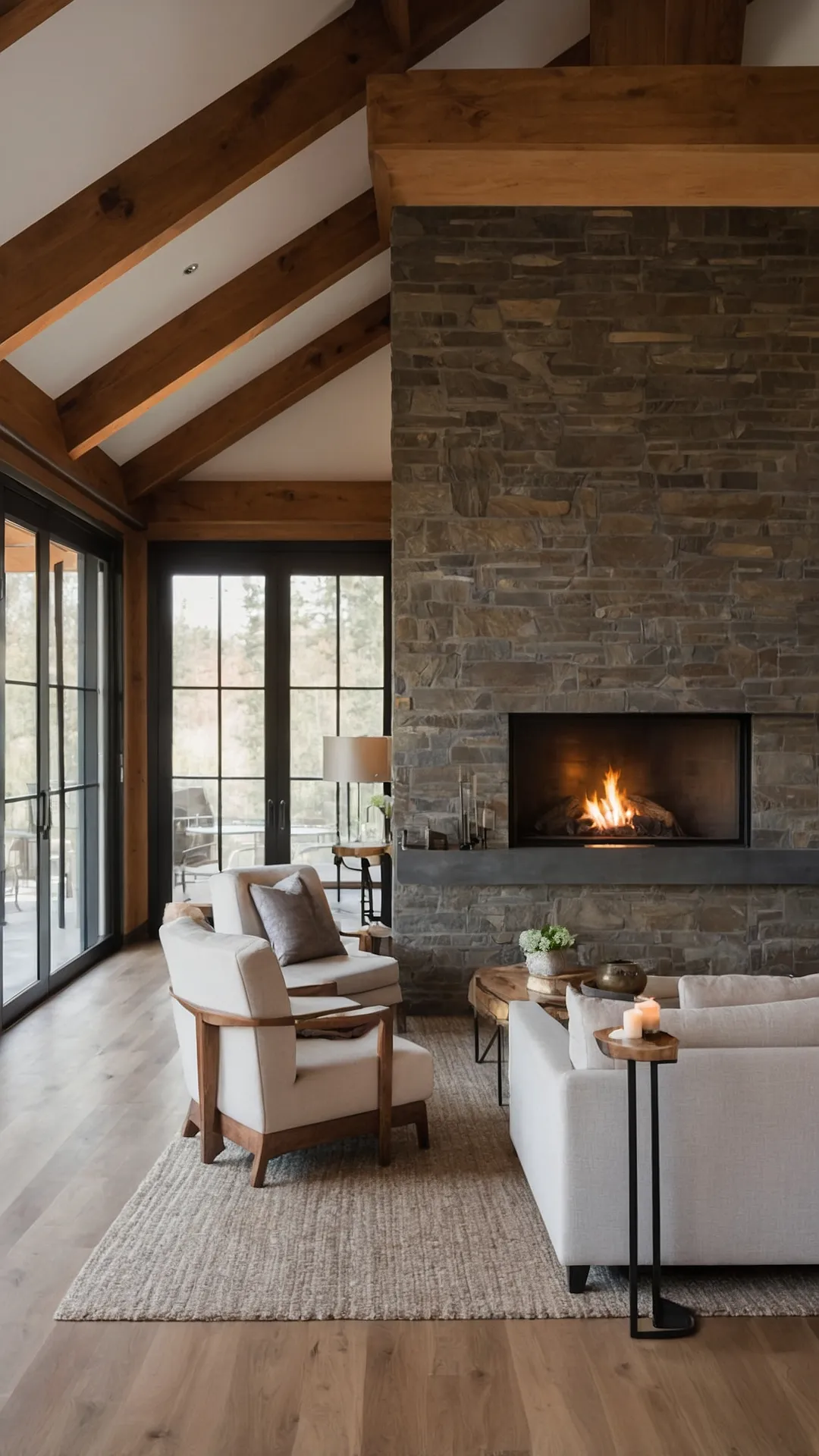 Trendy Hearths: 17 Living Room Fireplace Designs for Your Cozy Retreat 42 Living Room's Warm Heart