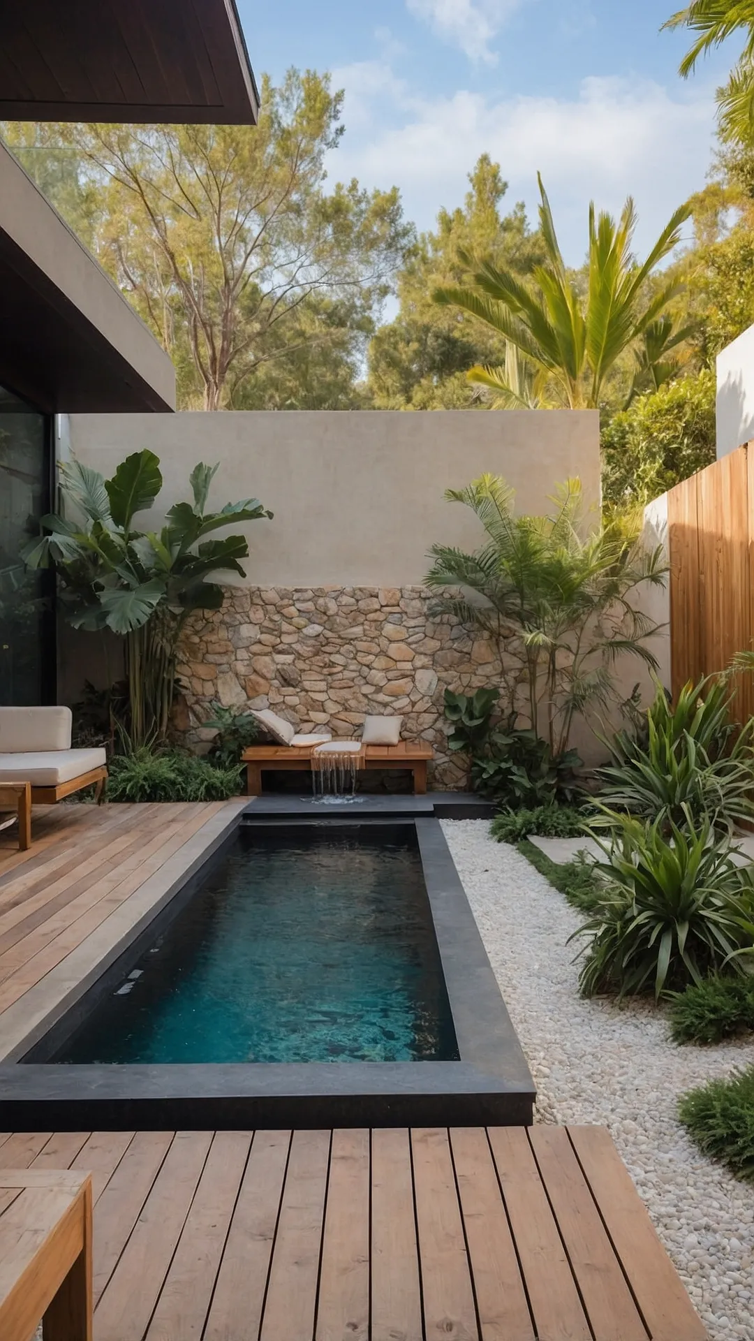 Texas-Sized Fun in a Tiny Pool: 18 Ideas for Small Yards 41 Puddle Paradise