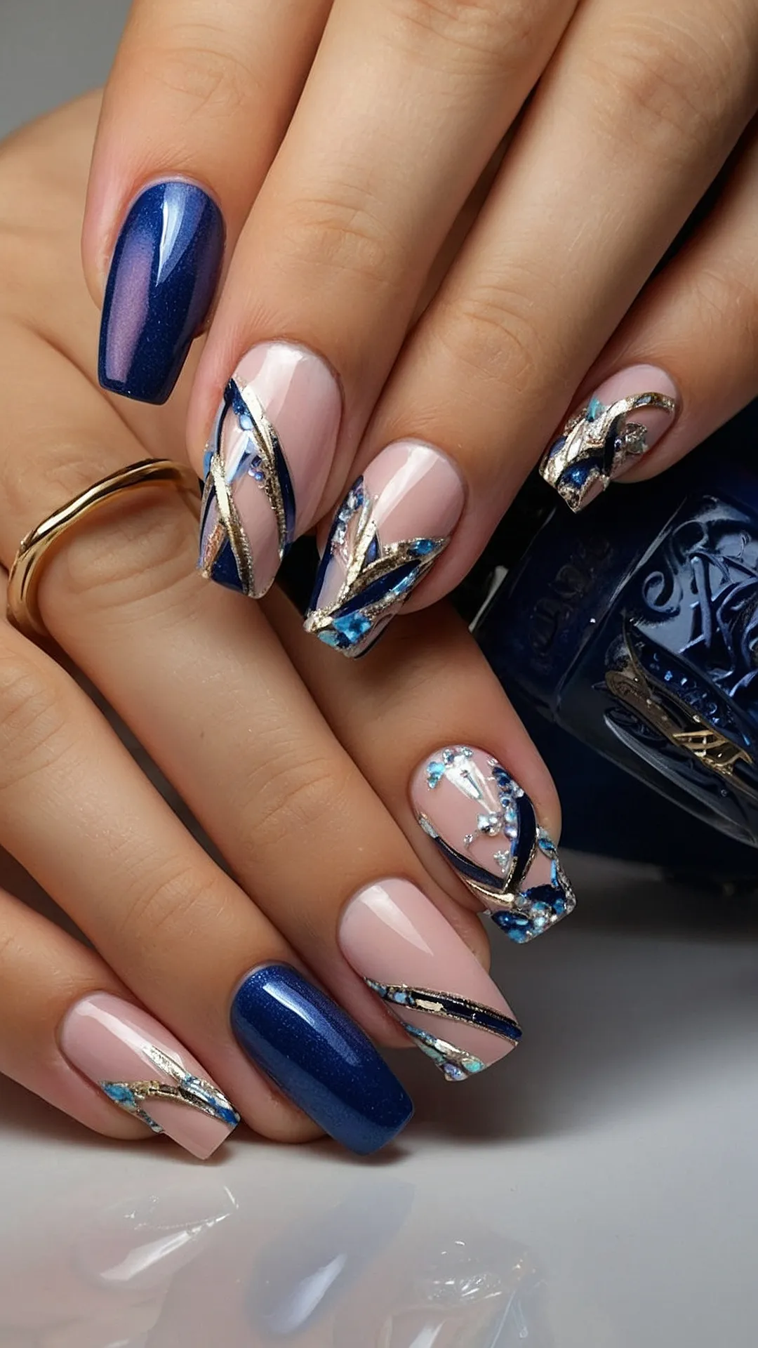 Recharge with Style: 17 January Nails Inspiration for a Vibrant 2025 44 Ice Queen Mani