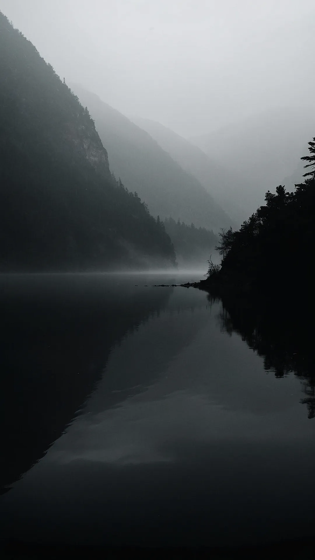Dive into Darkness: 15 Aesthetic Dark Wallpapers for Your Devices 32 Mountain Majesty's Embrace
