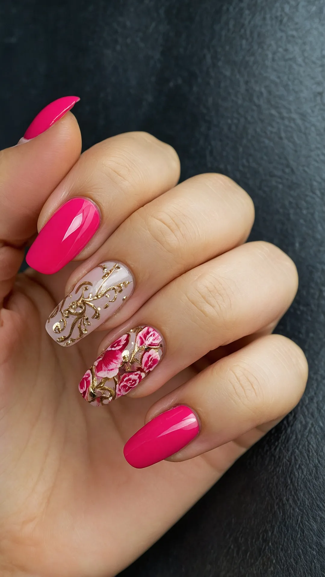 Nail Your Summer Vibes: 16 Trendy Looks to Try This 2025 43 Gold Dust Summer Tips