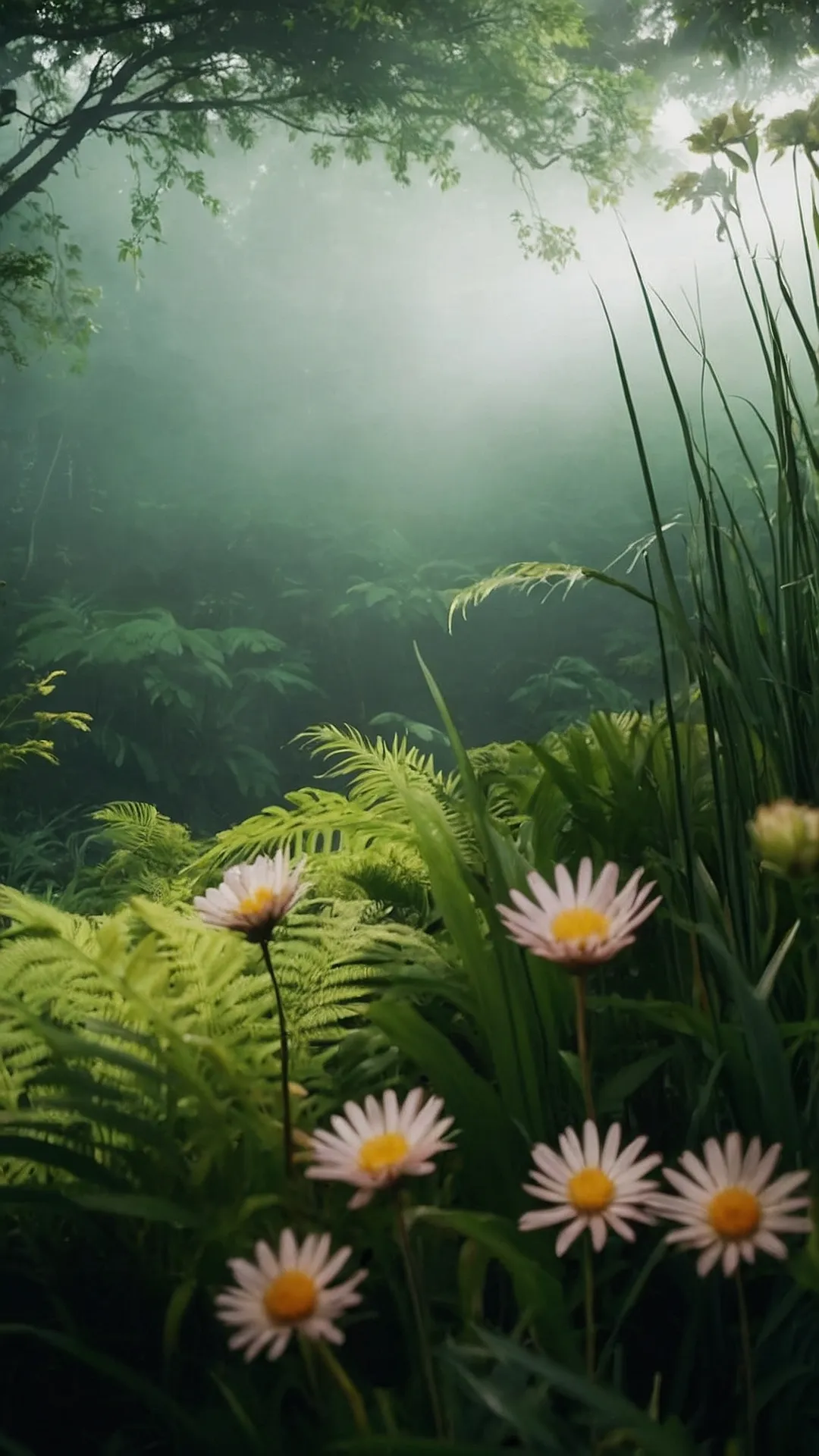 Embrace the Green: 15 Trendy Aesthetic Wallpapers You Need** ** 33 Verdant Sanctuary