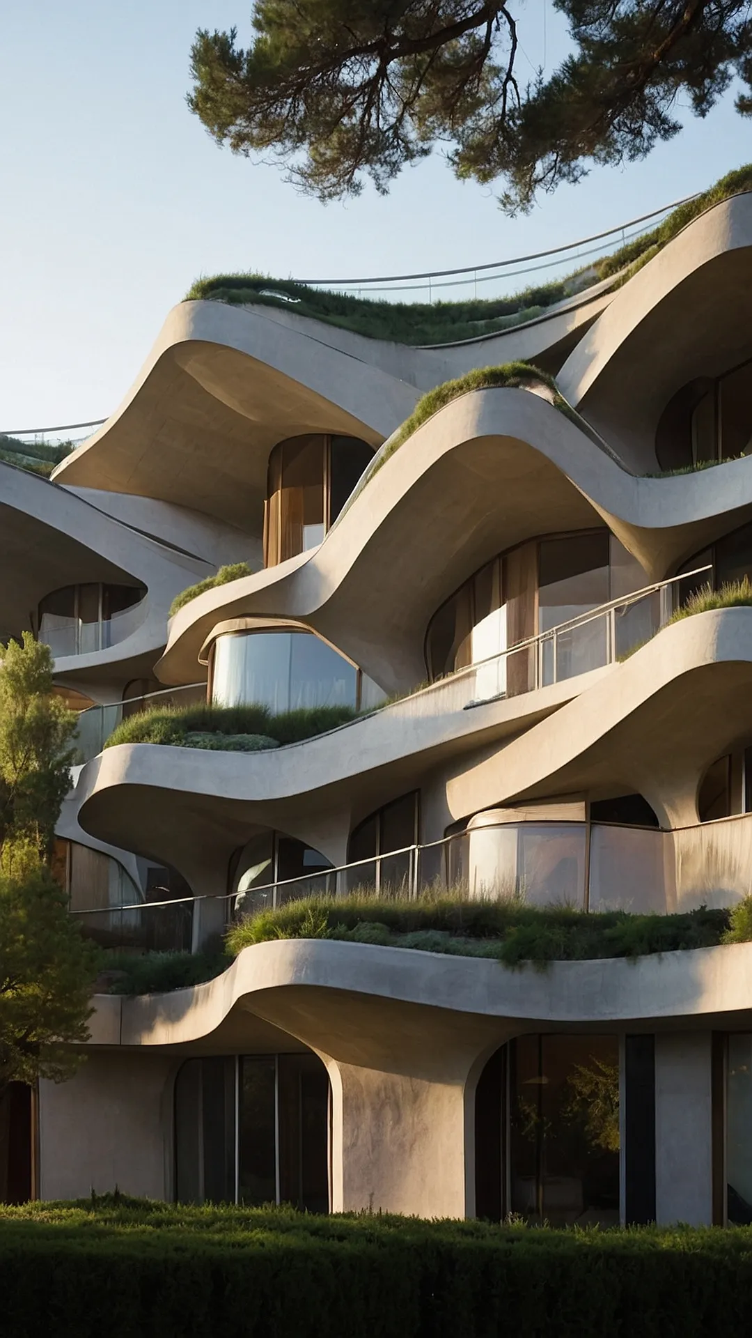 Dreamy Dwellings: 15 Modern Organic Architecture Concepts 33 Concrete Bloom: