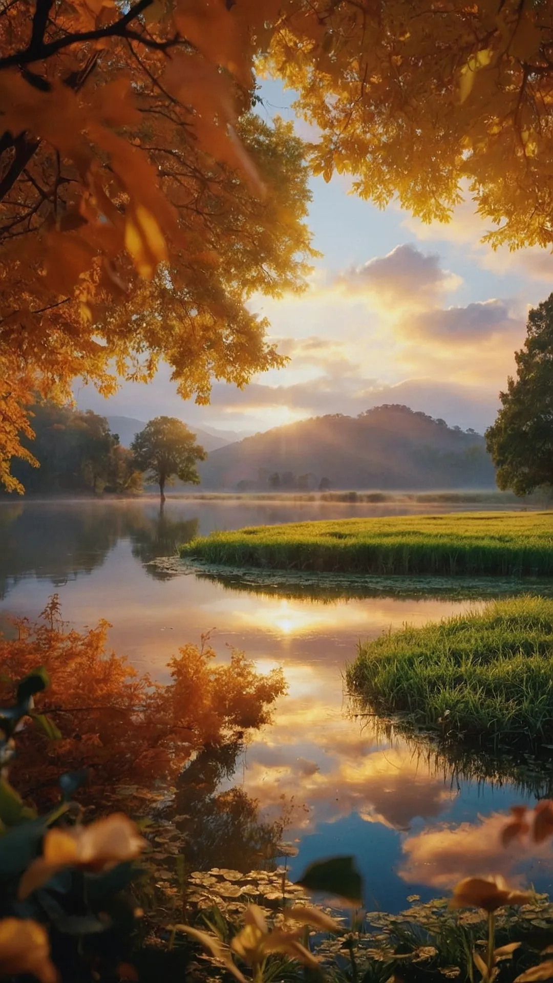 Morning Serenity: 15 Stunning Wallpaper Ideas for a Beautiful Start 34 Golden Hour Reverie