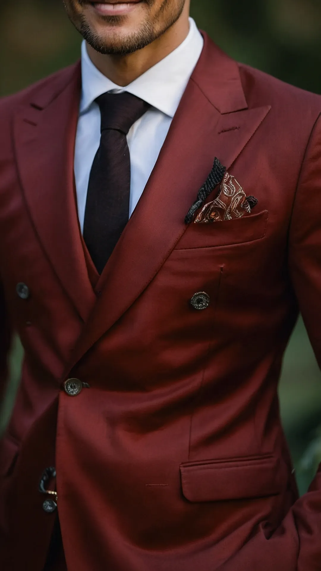 From Anime to Aesthetic: 15 Stunning Mens Red Suit Styles** ** 35 Red Reign