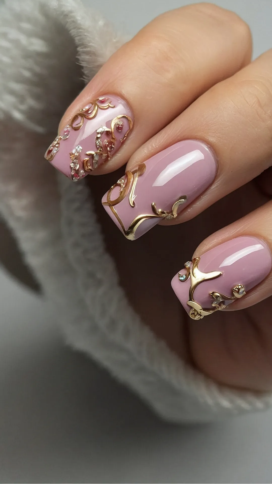 Recharge with Style: 17 January Nails Inspiration for a Vibrant 2025 42 New Year's Nail Shine