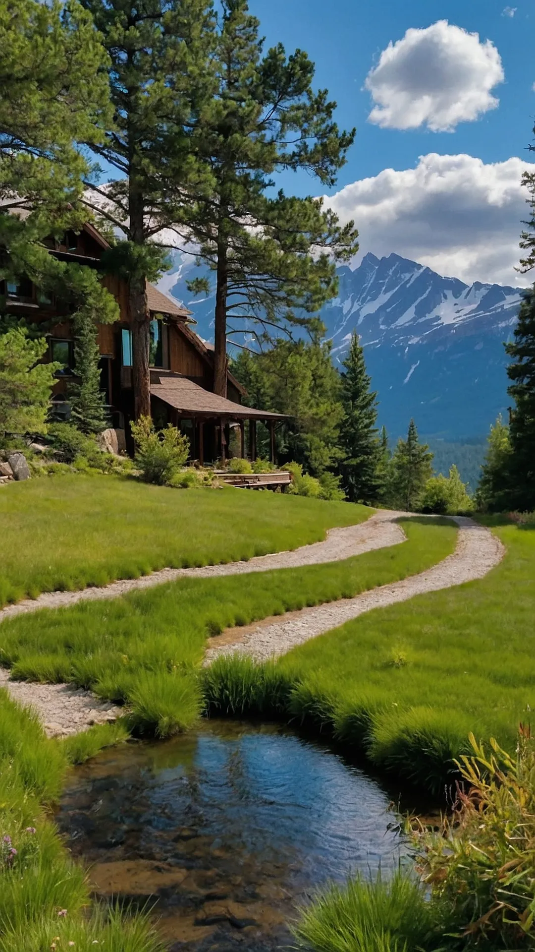 Inviting Mountain Cabins Surrounded by Wooded Trails