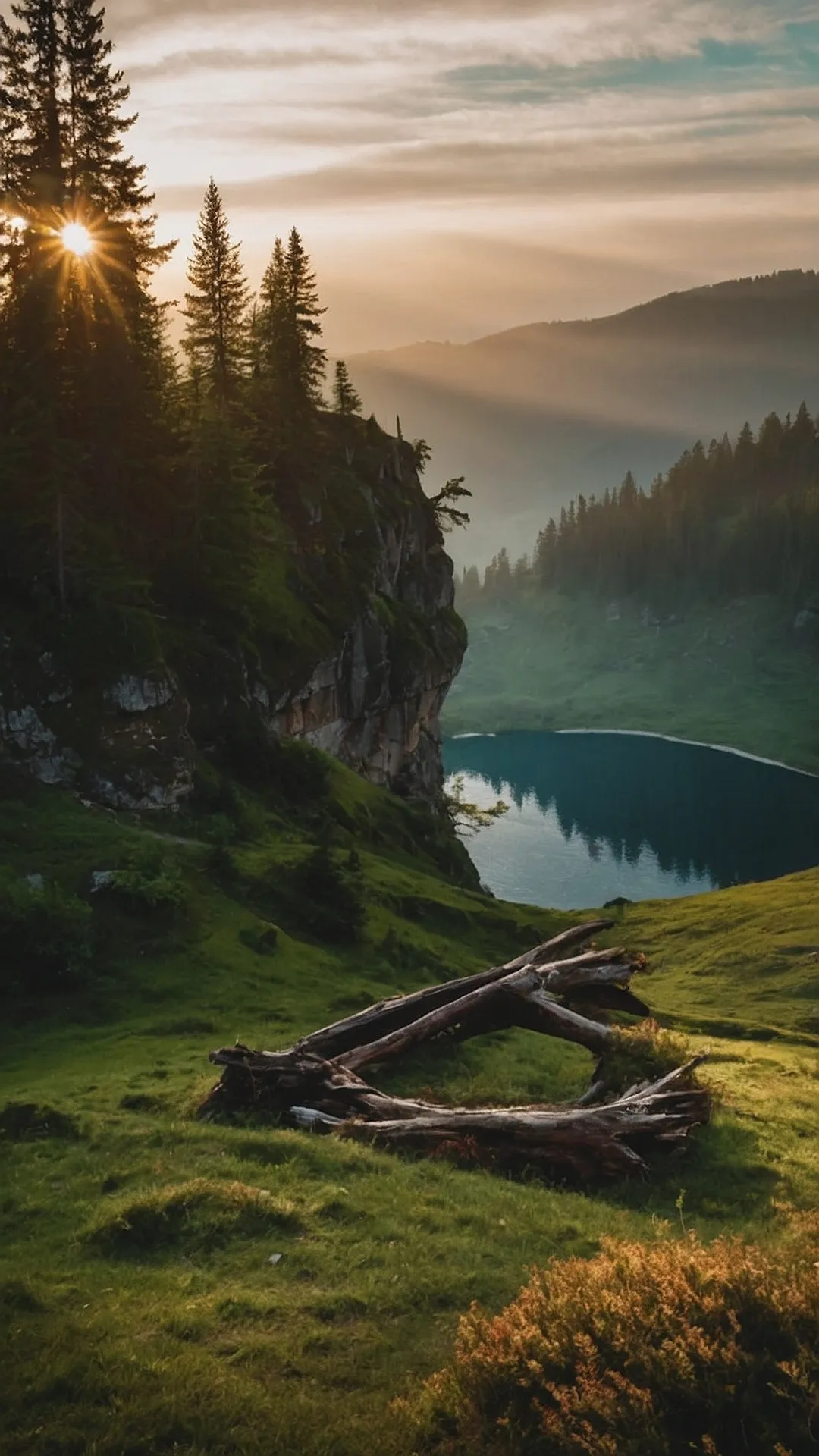 Fantastical Forests Bathed in Golden Hour Glow