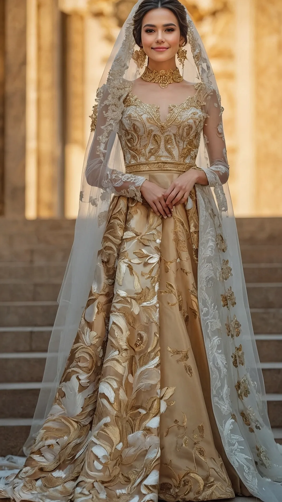 Golden Girl's Gown