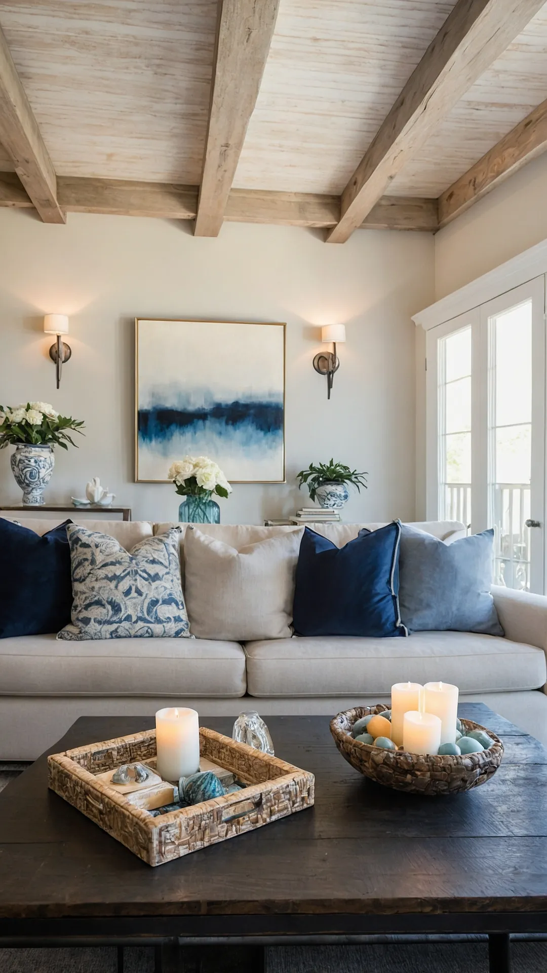 Elevate Your Style: 22 Coastal Chic Living Room Ideas in One Place 37 Oceanfront Lounging
