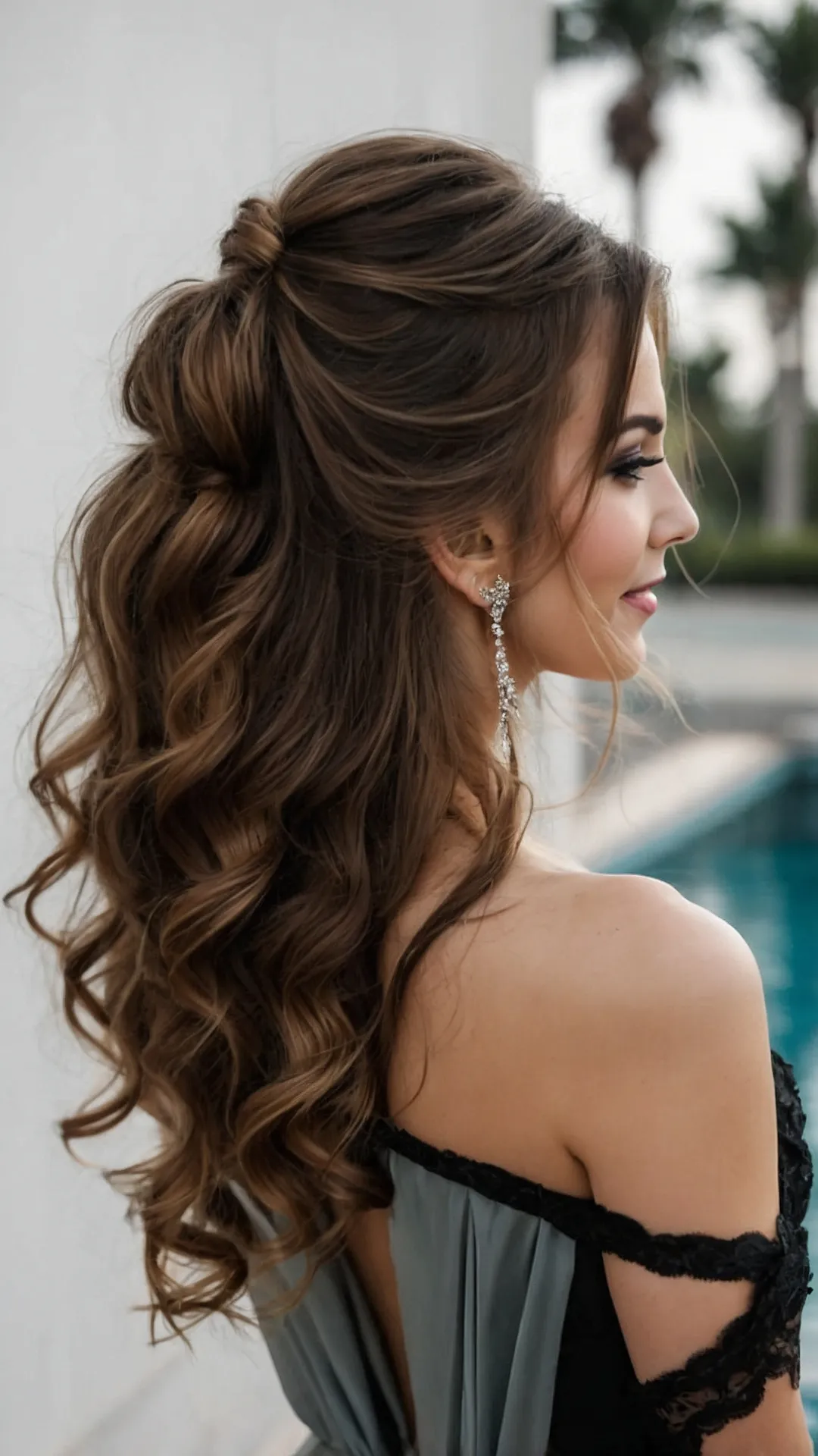 Stylish Half Up, Half Down Hairstyles for Prom Perfection 38 Effortless Prom Glam