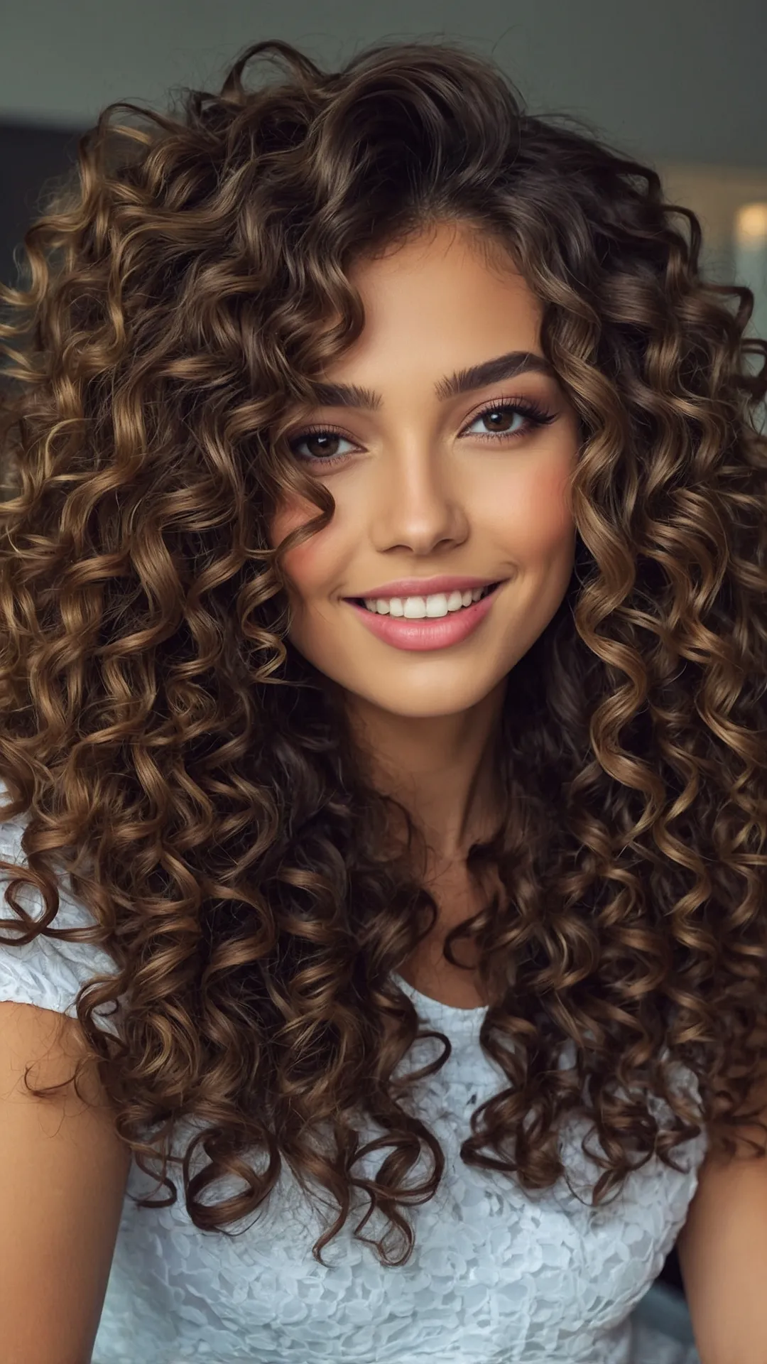 Unlock Your Hair's Potential: 15 Curly Medium Length Styles** ** 43 The Bouncy Effect