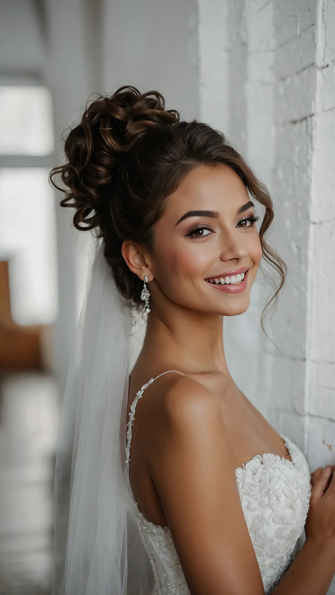 15 Naturally Curly Bridal Hair Ideas for the Perfect Wedding Day 41 Bridal Bounce Magic