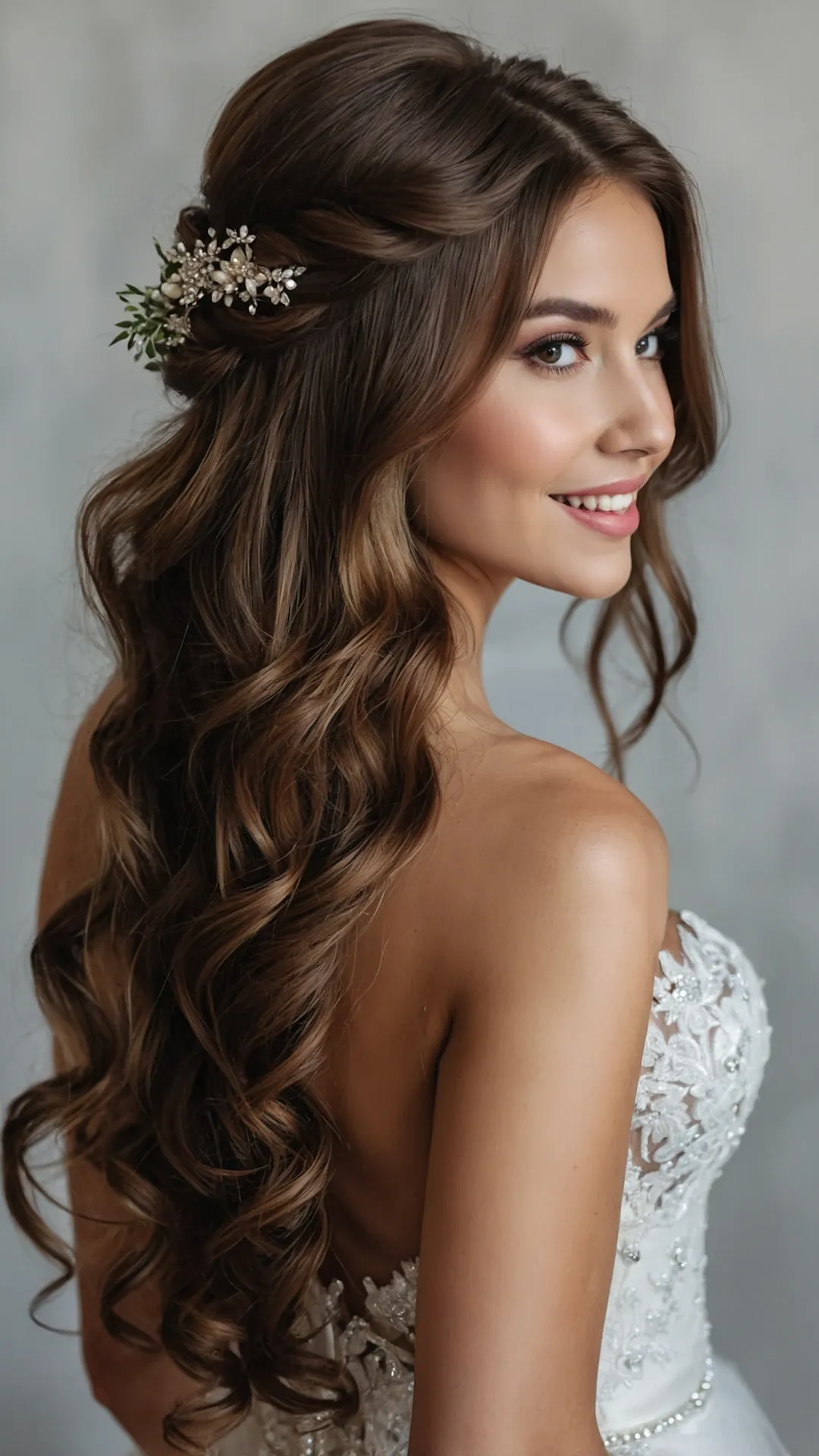 Chic and Cozy: 21 Autumn Wedding Hairstyles to Inspire You 43 Fall Bridal Crown