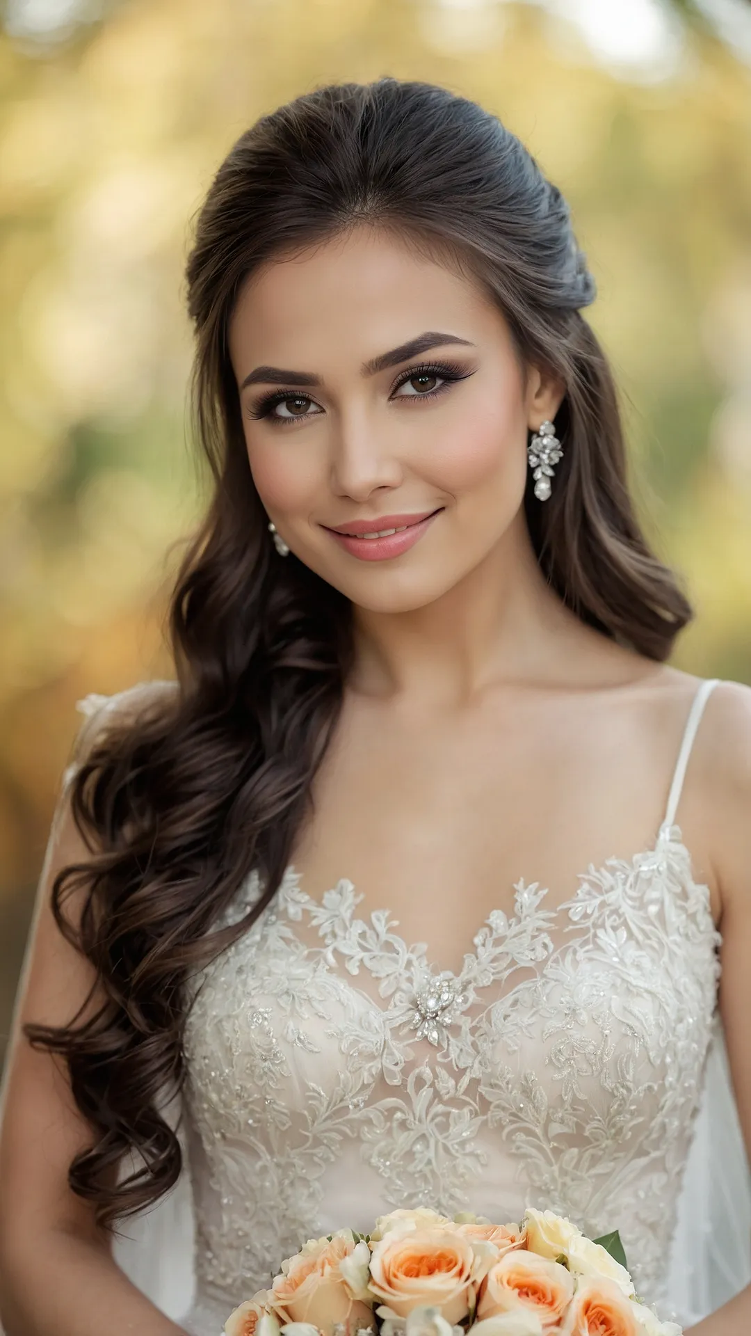 Celebrate in Style: 16 Medium Wedding Hairstyles for the Perfect Look 38 Bridal Hair Bliss