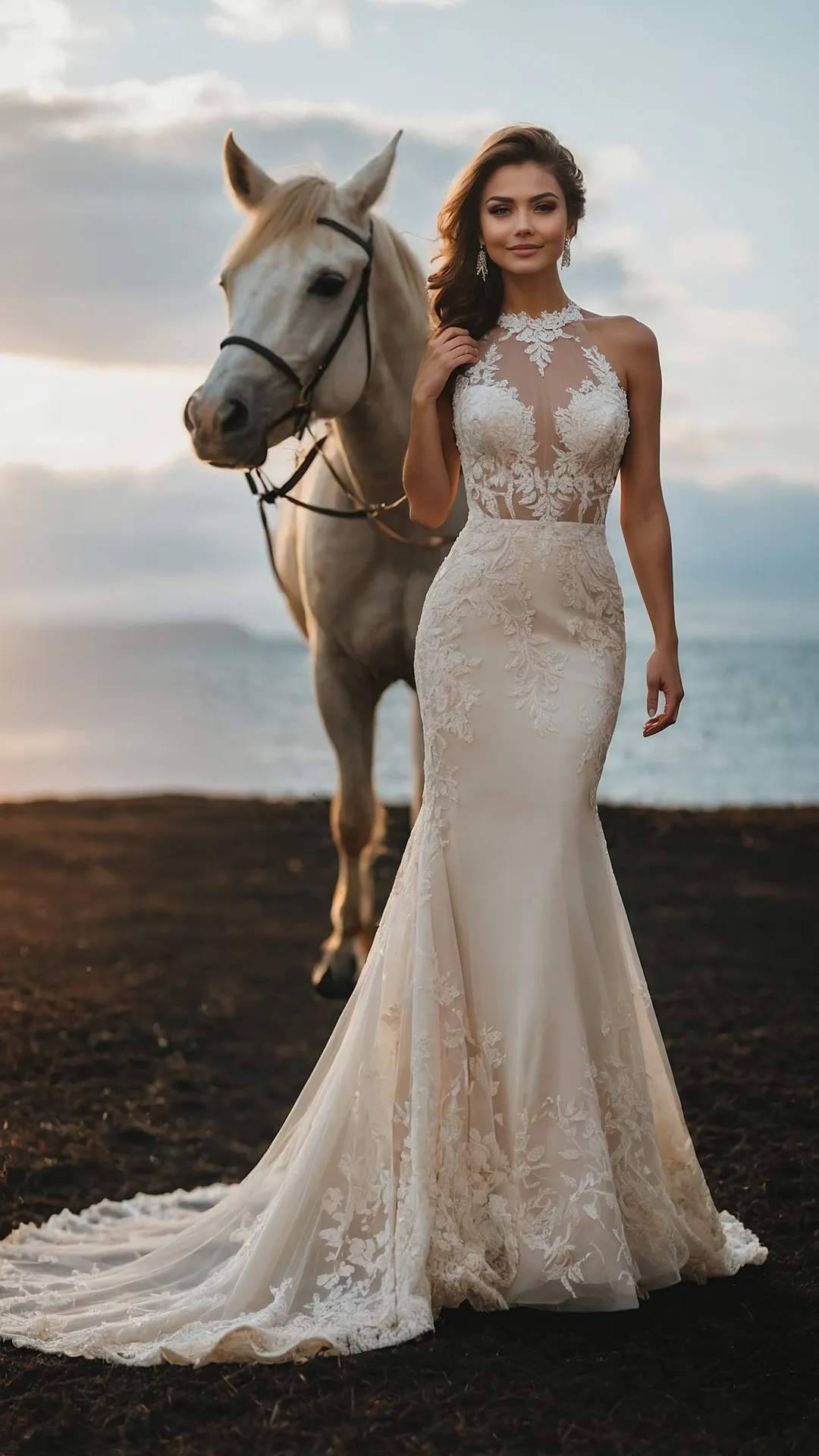 Unveiling the Allure: 22 Stunning Trumpet Wedding Dresses You’ll Adore 36 Symphony in Silk