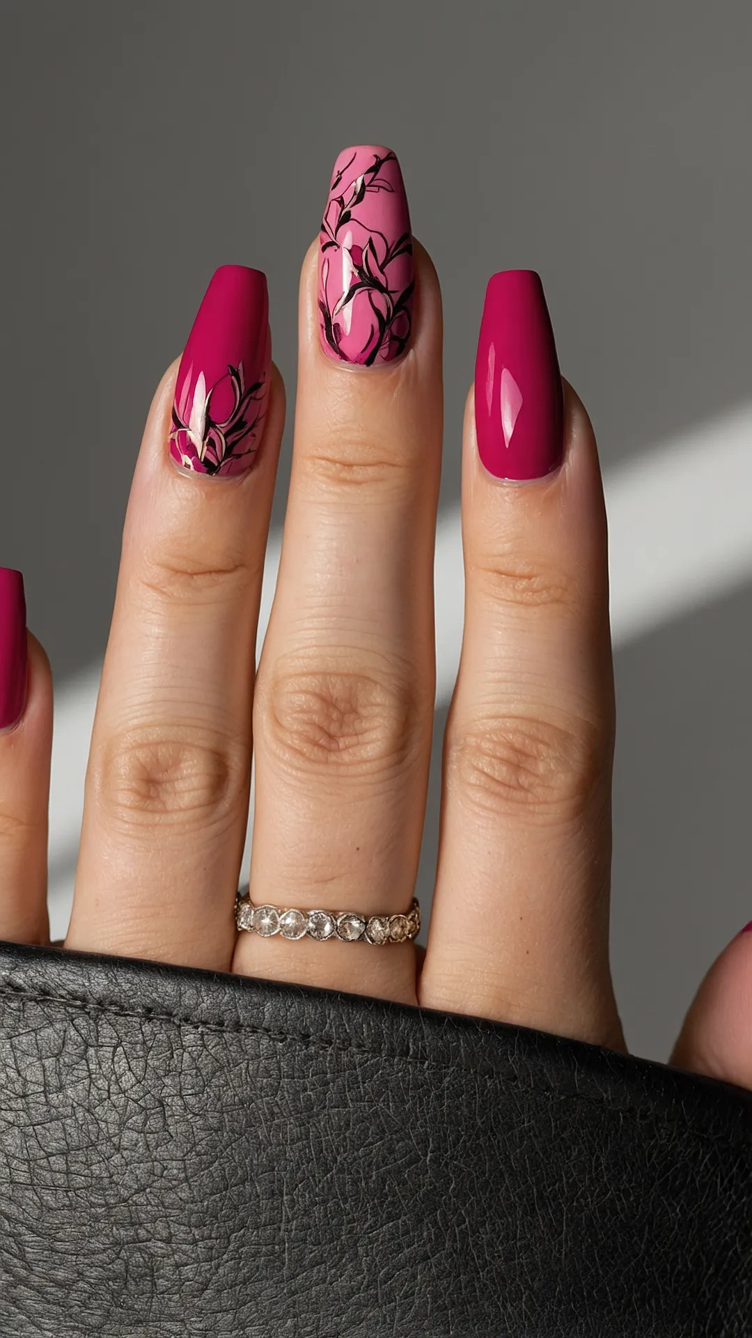 Pretty in Pink: 19 Hot Pink Nail Inspirations for Summer 41 Blush & Bling