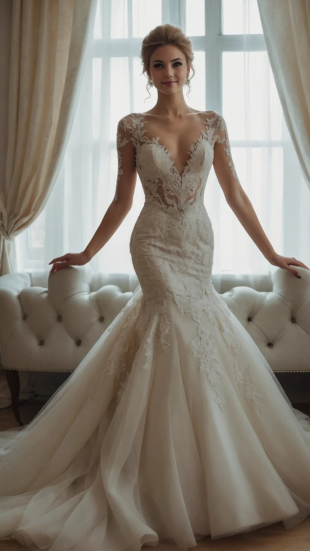 Catch the Wave: 21 Fabulous Mermaid Wedding Dress Inspirations 36 Oceanic Vows