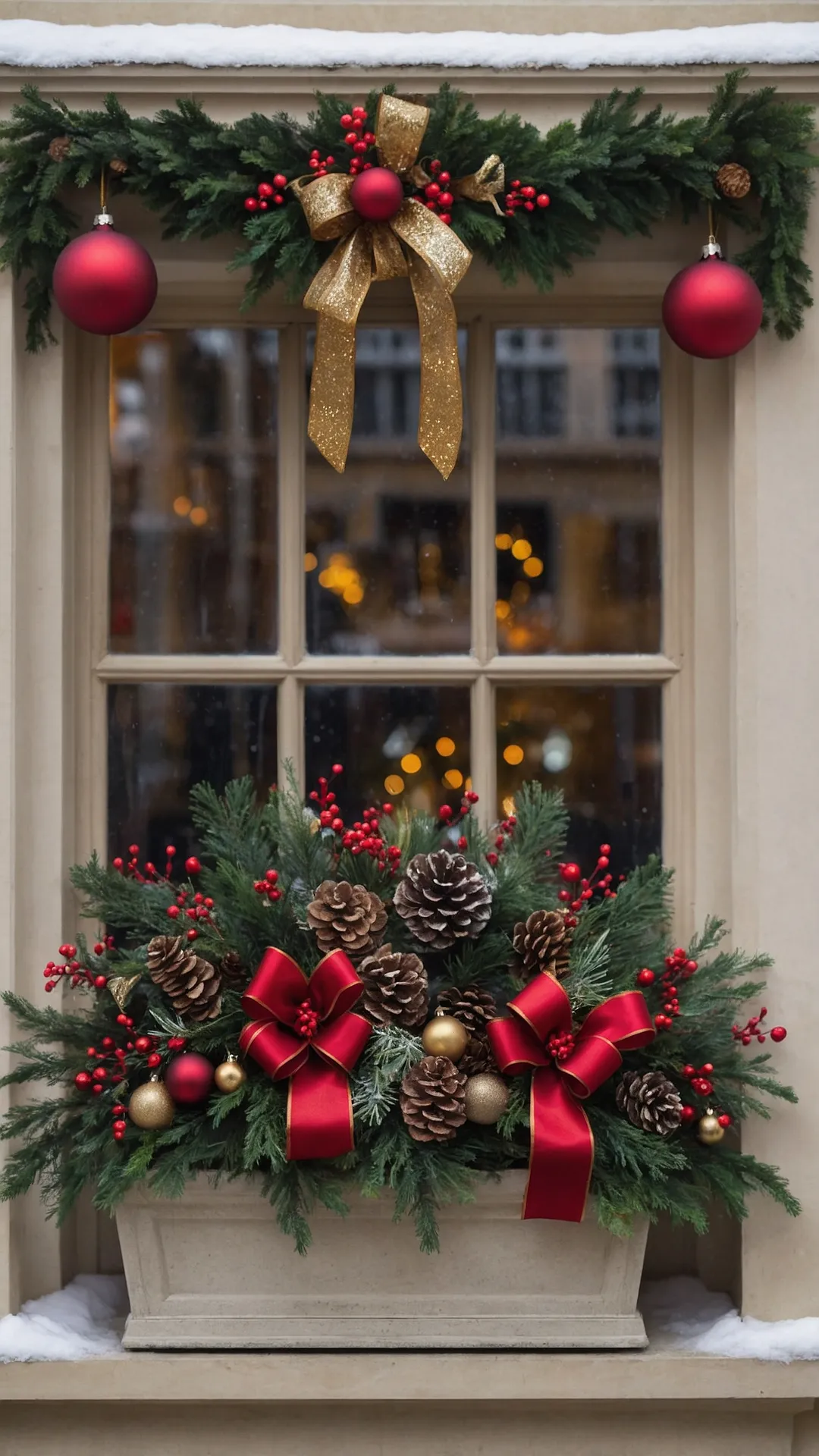 Easy Crafts: 18 Christmas Window Decoration Ideas to Jingle Your Holiday Spirit!** ** 41 Glimmering Glassscapes