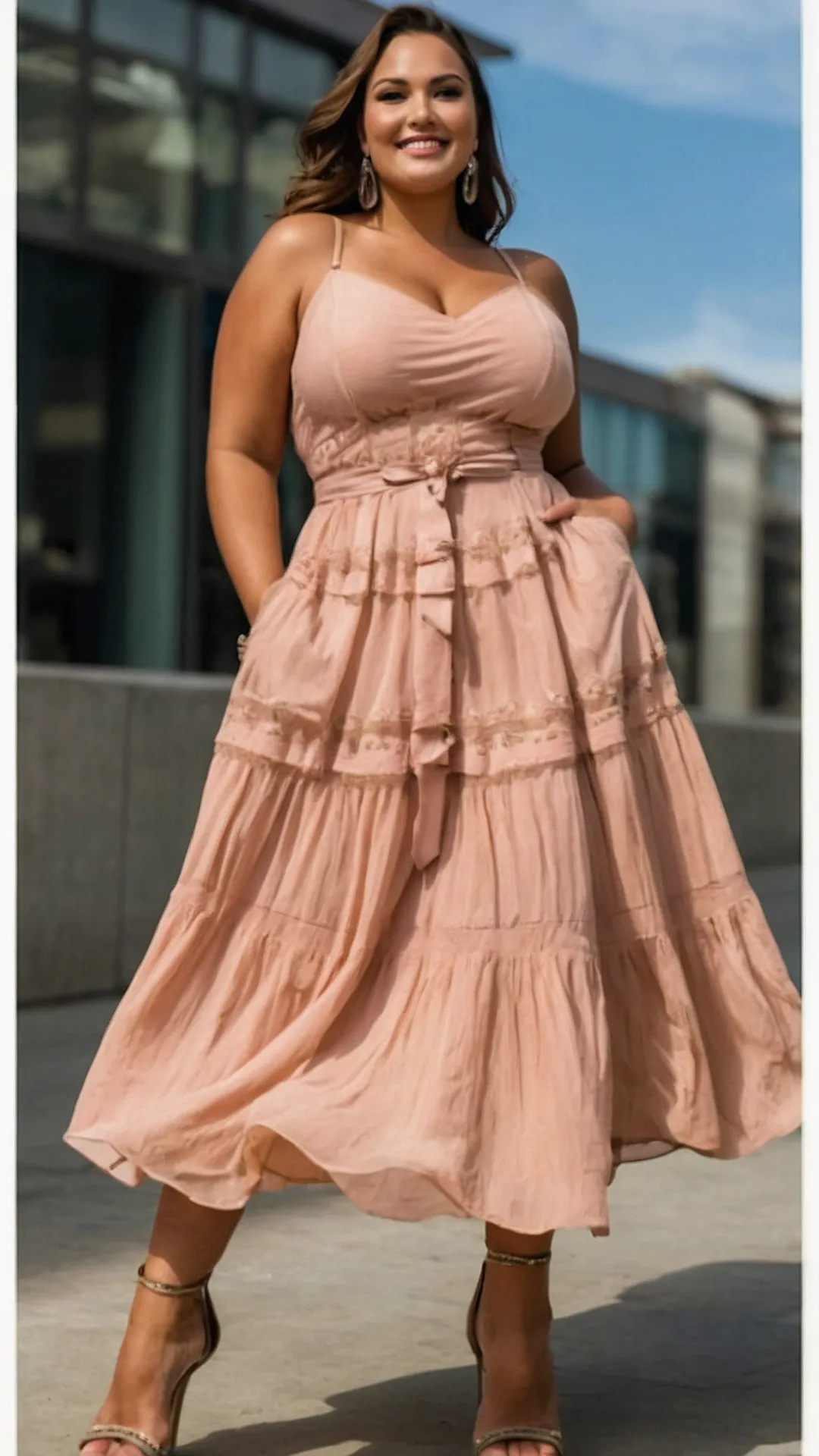Embrace Your Curves: 20 Fabulous Plus Size Maxi Dresses for Summer Fun 38 Maxi Dress Magic