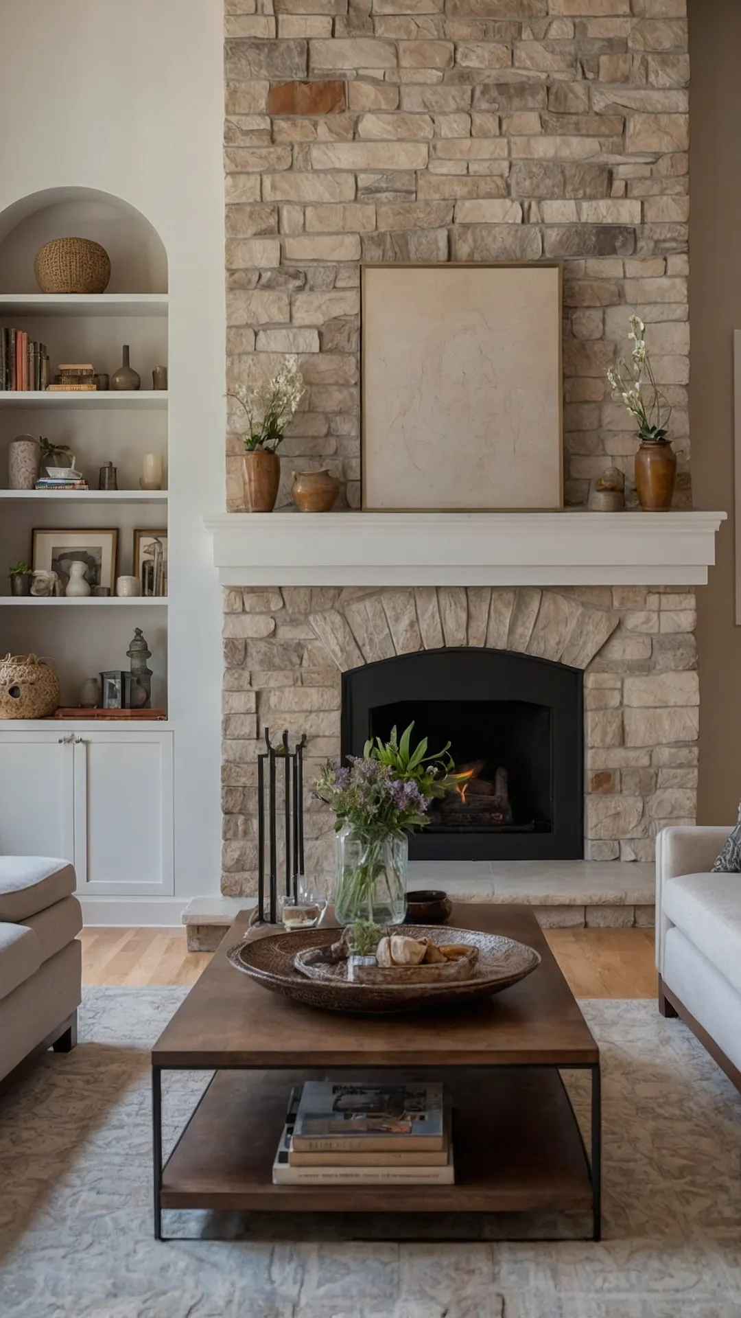 Trendy Hearths: 17 Living Room Fireplace Designs for Your Cozy Retreat 44 Gather By The Glow