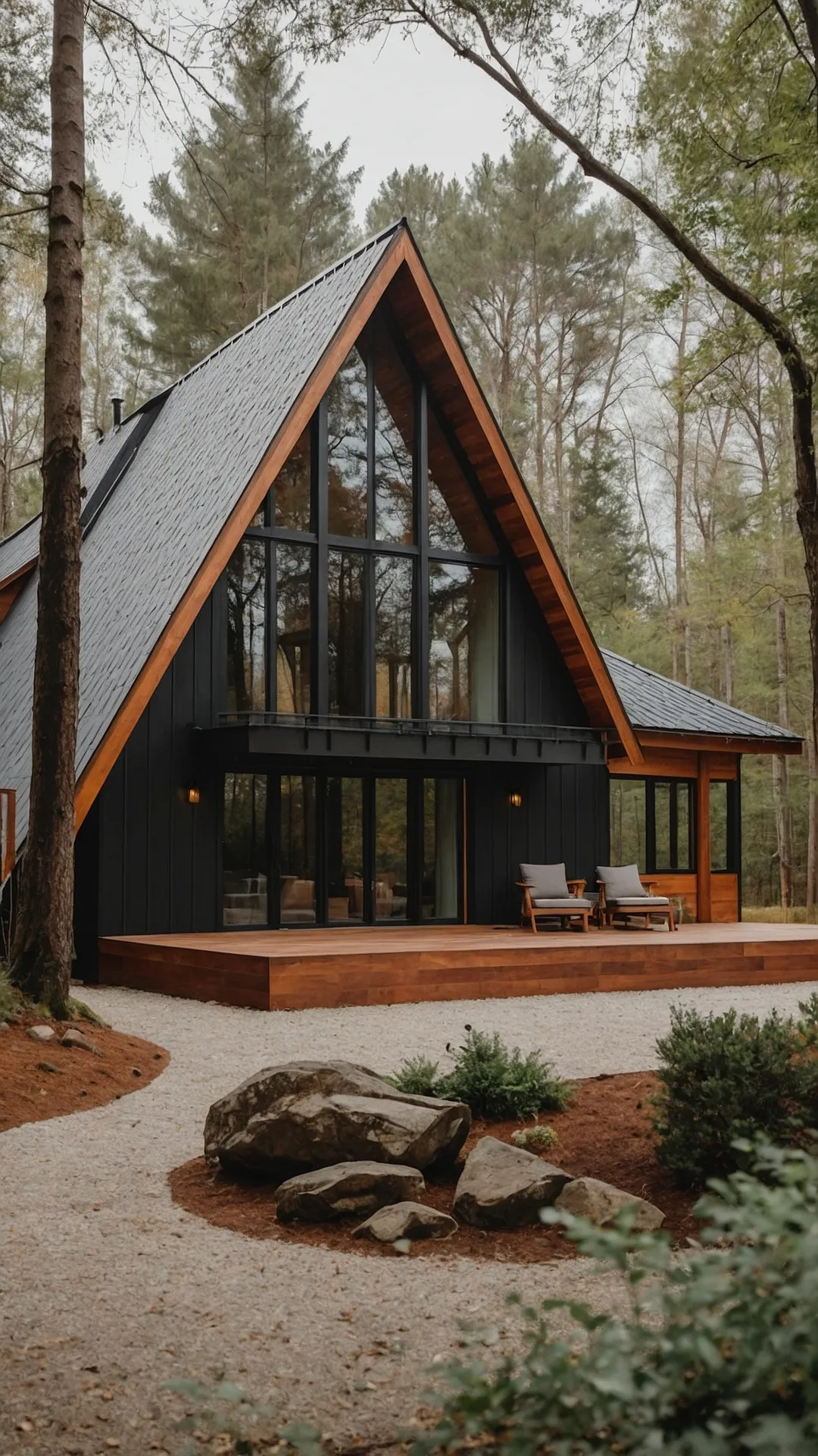 Crafting Black, White, and Cherry: 15 Stunning Wood House Ideas for Minecraft 31 Timber Dream Home
