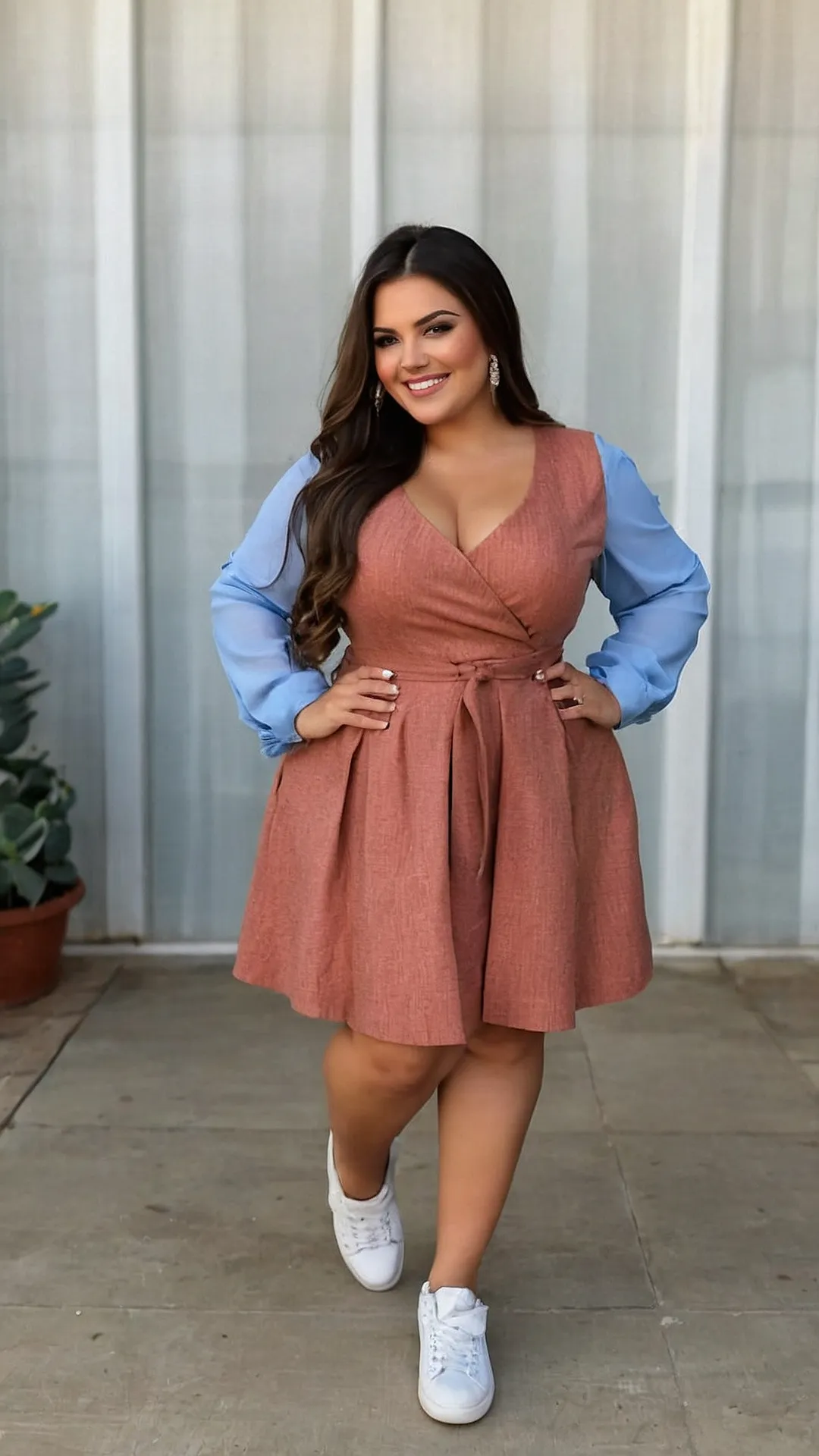 Curvy and Confident: 15 Plus Size Fashion Trends for Bold Women 34 Sneaker Chic