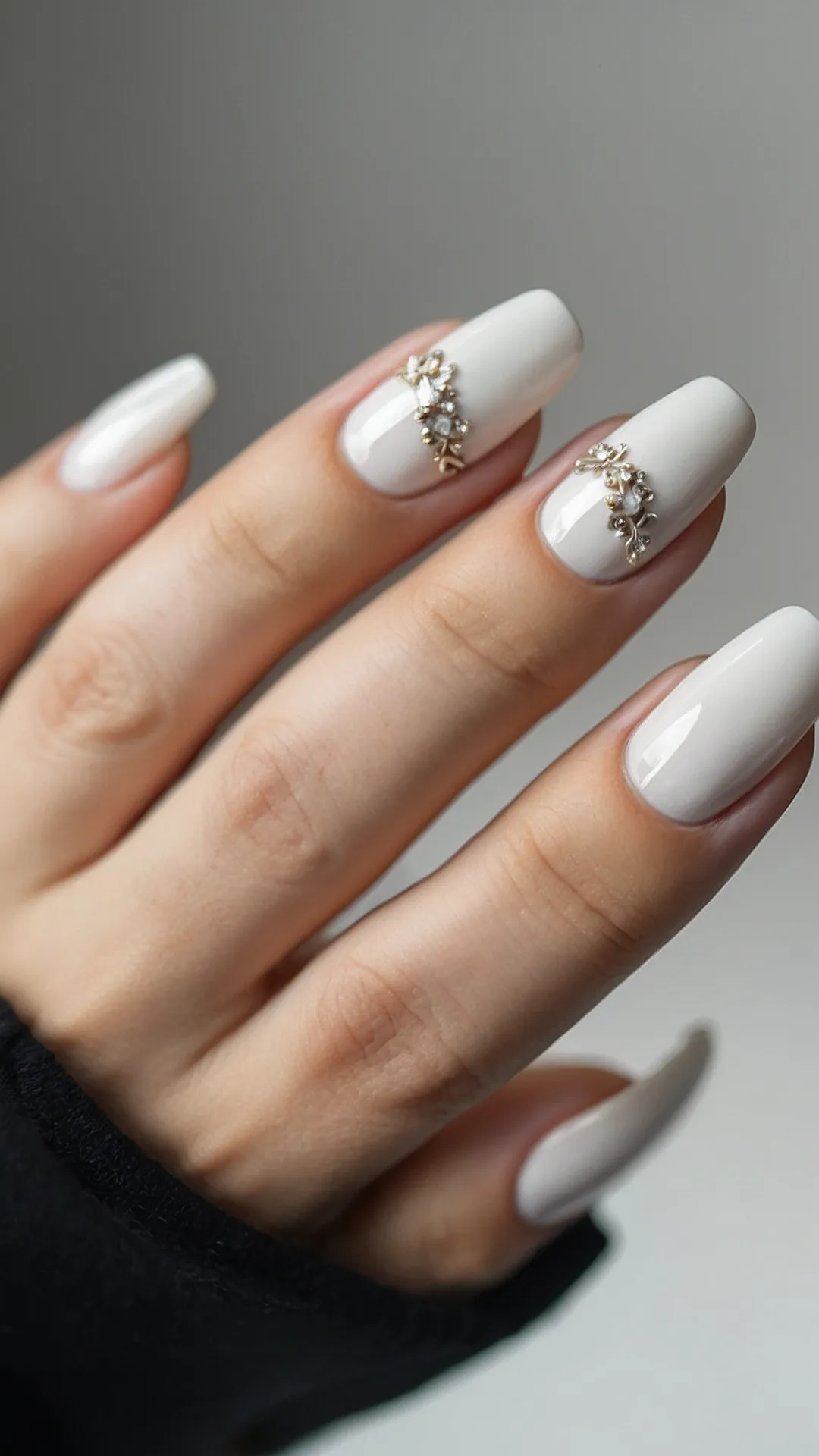 Unlock Your Nail Potential: 15 Stunning White Designs** ** 37 Celestial Canvas: