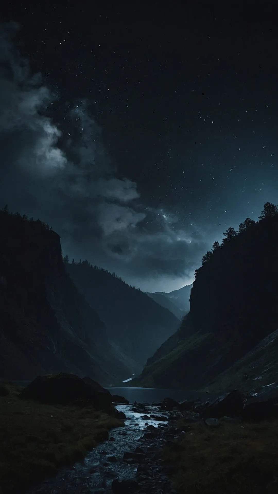 Dive into Darkness: 15 Aesthetic Dark Wallpapers for Your Devices 35 Celestial Calm