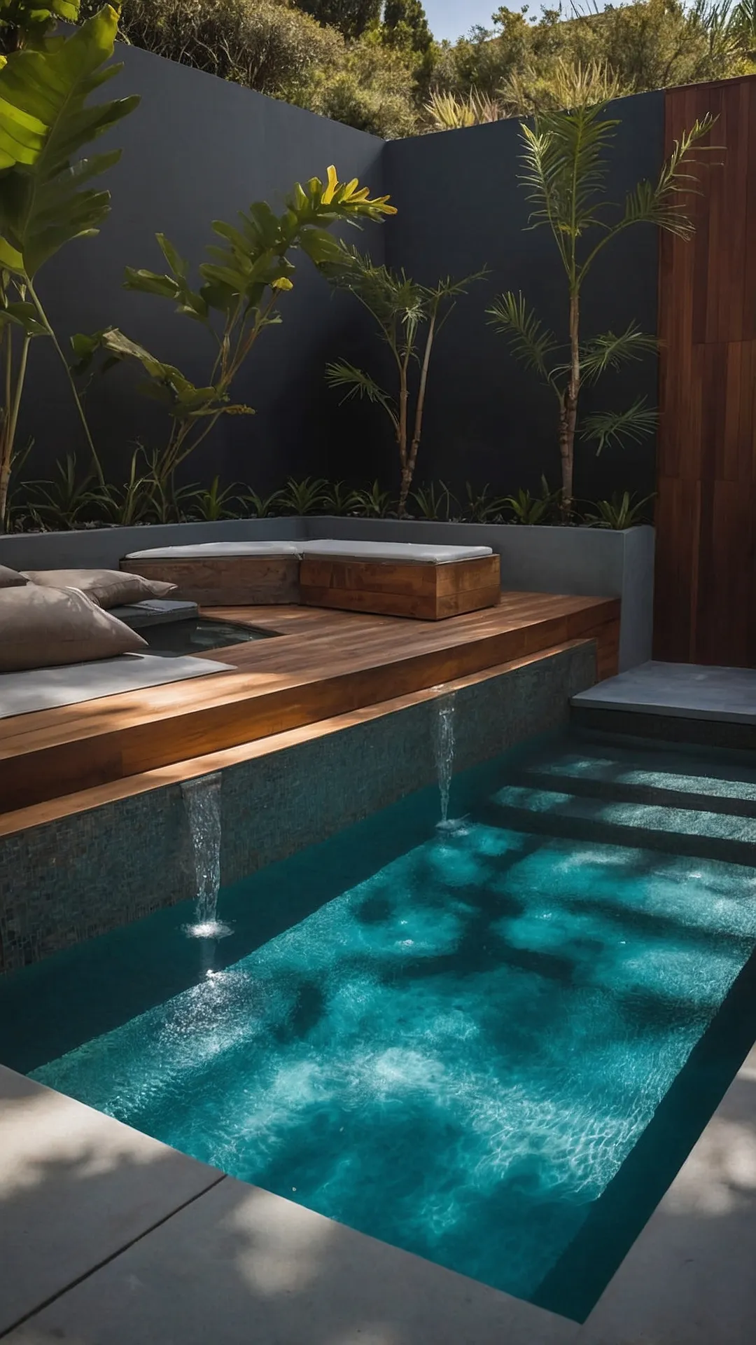 Texas-Sized Fun in a Tiny Pool: 18 Ideas for Small Yards 32 Splash Pocket