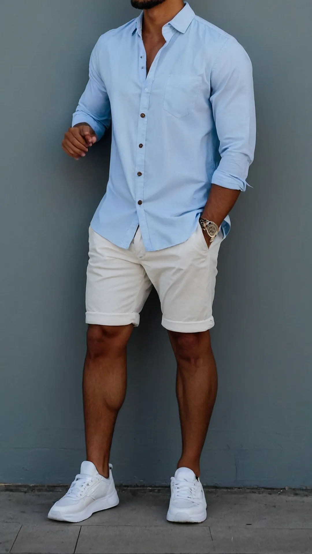 Discover 17 Casual Shirt Outfit Ideas that Make You Stand Out 40 Shirt, Shorts, & Swagger