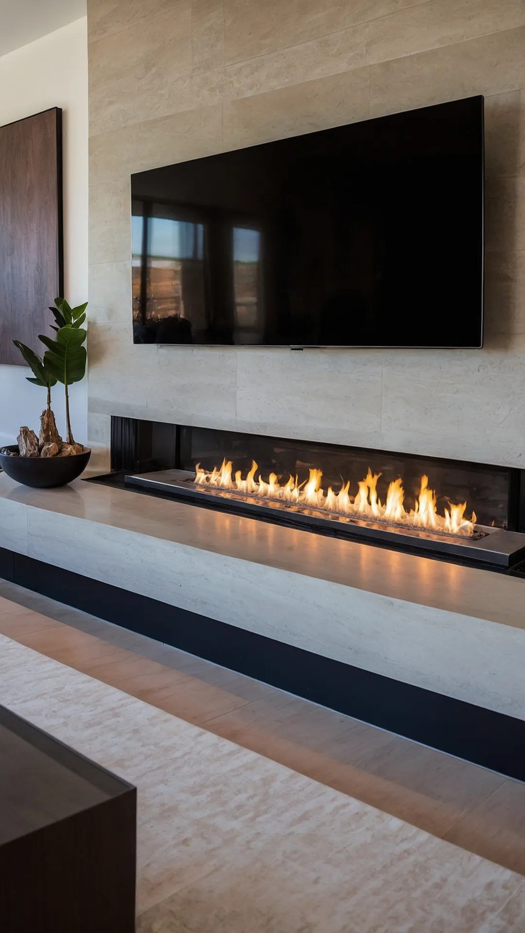 Trendy Hearths: 17 Living Room Fireplace Designs for Your Cozy Retreat 43 The Ultimate Warm Hub