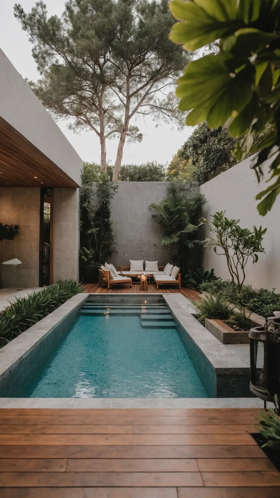 Texas-Sized Fun in a Tiny Pool: 18 Ideas for Small Yards 43 Cozy Water Nook
