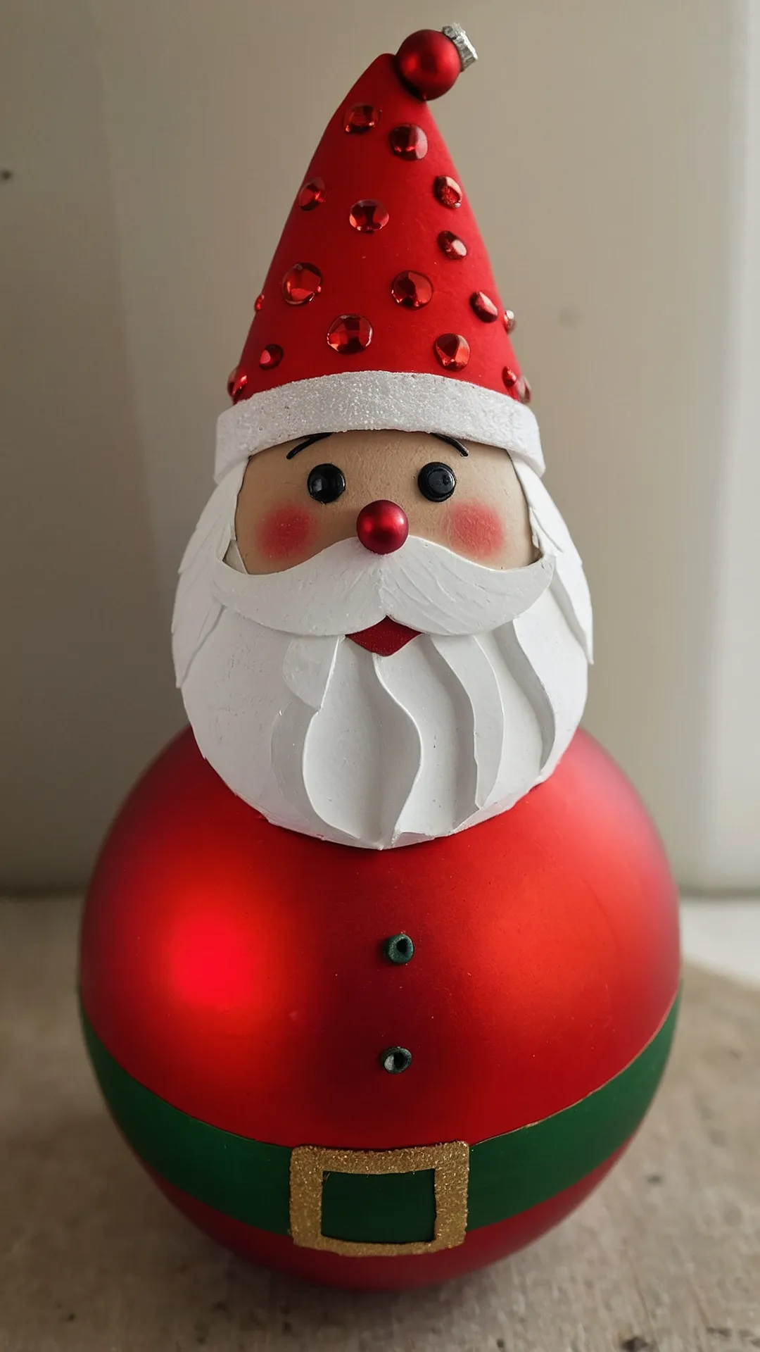 25+ DIY Easy Christmas Decorations to Transform Your Home 44 Santa's Simple Sphere