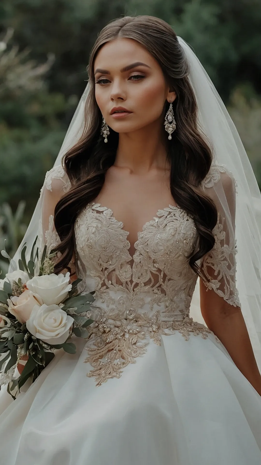18 Stunning Half-Up Half-Down Wedding Hairstyles for the Modern Bride 41 Bridal Half-Up Perfection