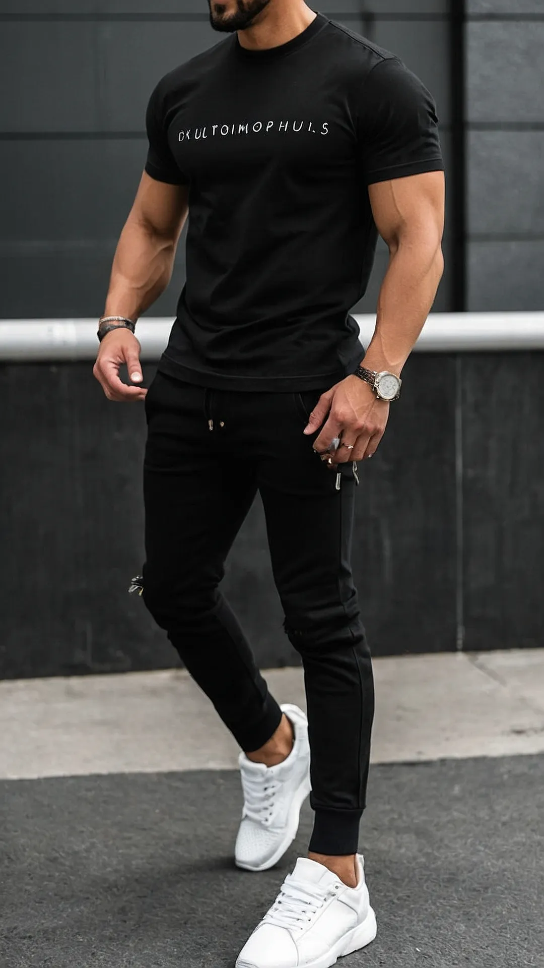 Black is the New Black:  A Mens T-Shirt Outfit That's Actually Cool: