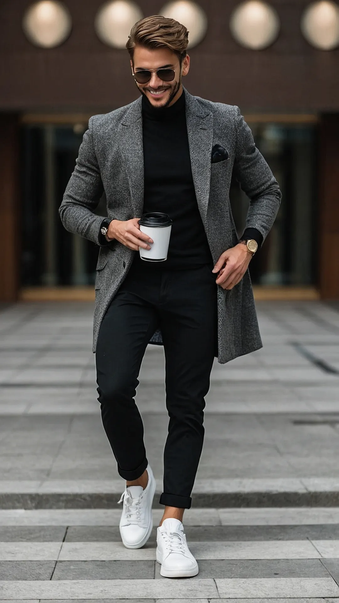 From Office to Wedding: 13 Essential Smart Casual Looks for Men 31 Coffee Break Chic: