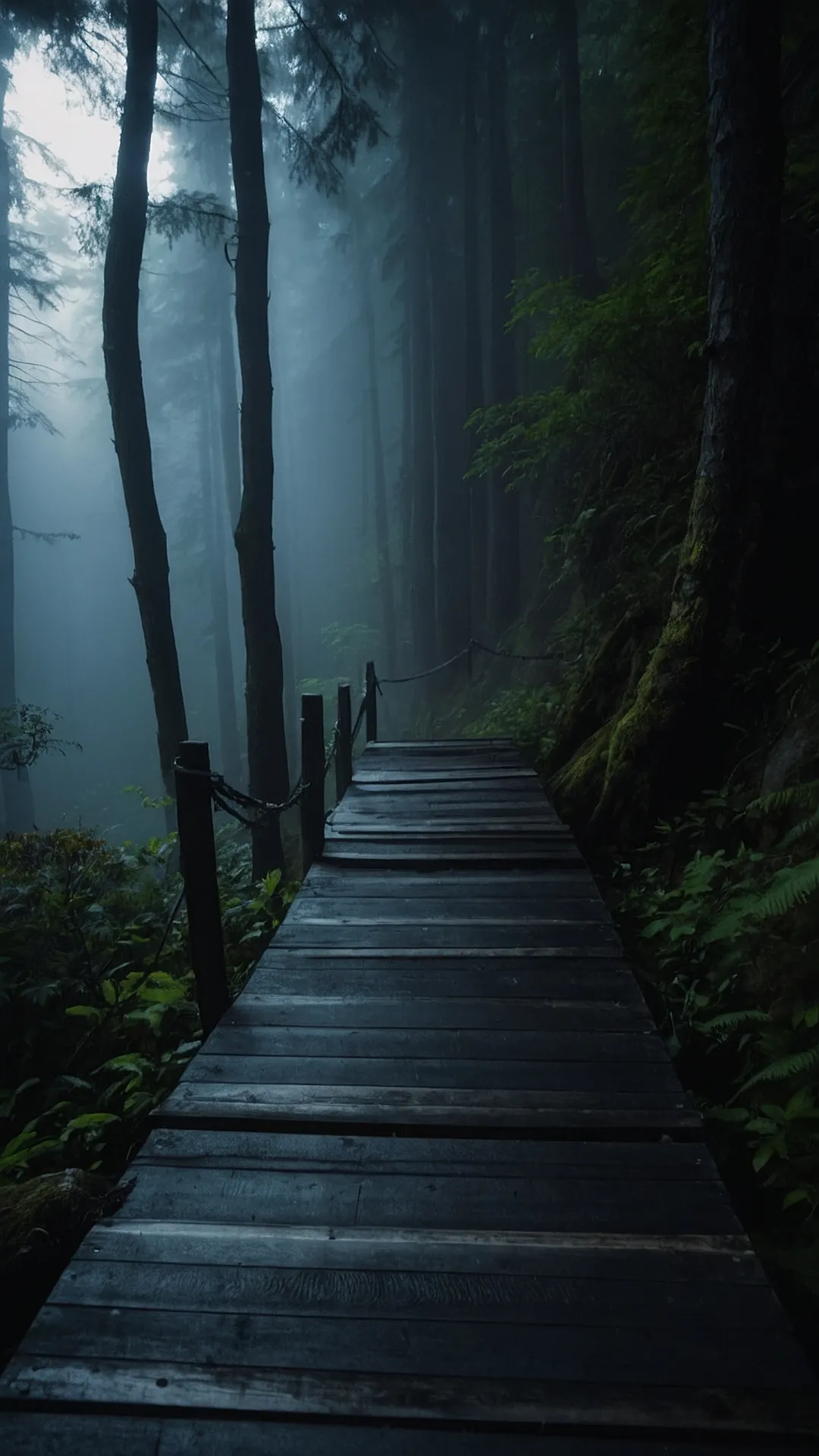 Dive into Darkness: 15 Aesthetic Dark Wallpapers for Your Devices 38 Forest's Tranquil Path