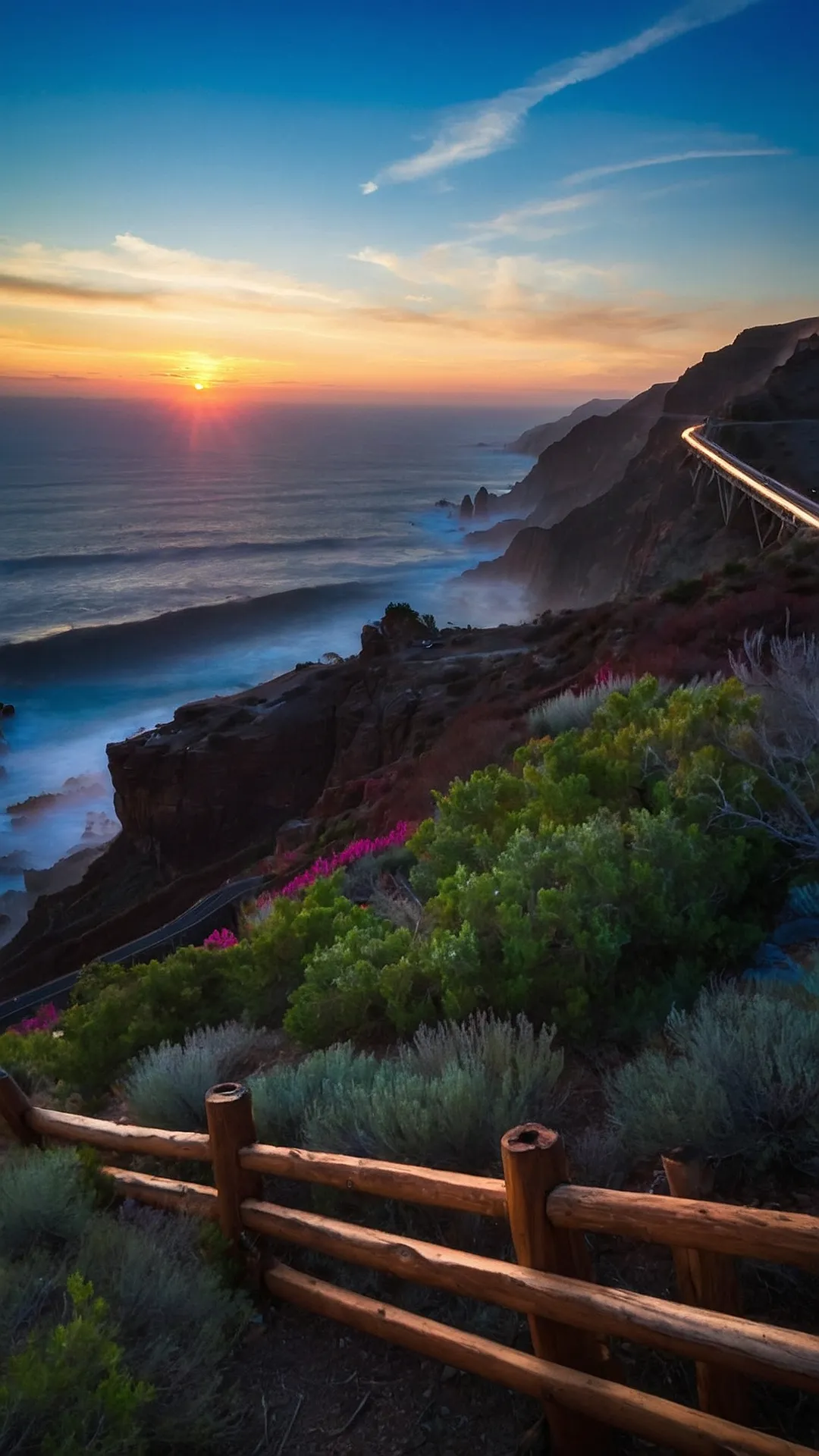 Sunset Coastline Cruise