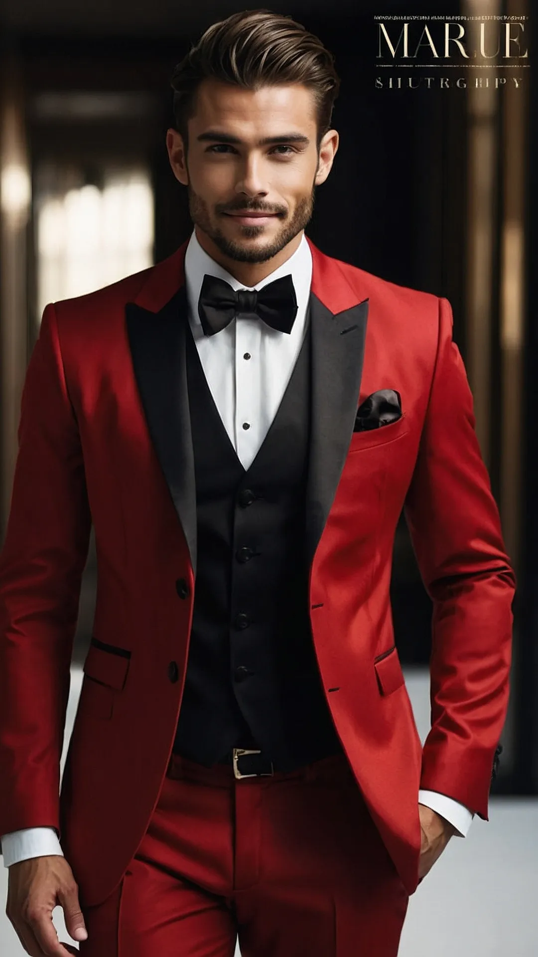 From Anime to Aesthetic: 15 Stunning Mens Red Suit Styles** ** 31 Confident Crimson