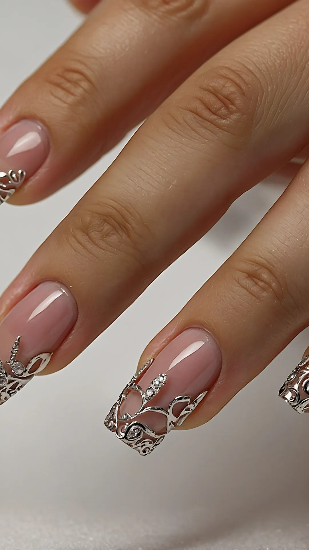 Blonde on the Block: 15 Nail Designs That Shine 45 Platinum Polish Play