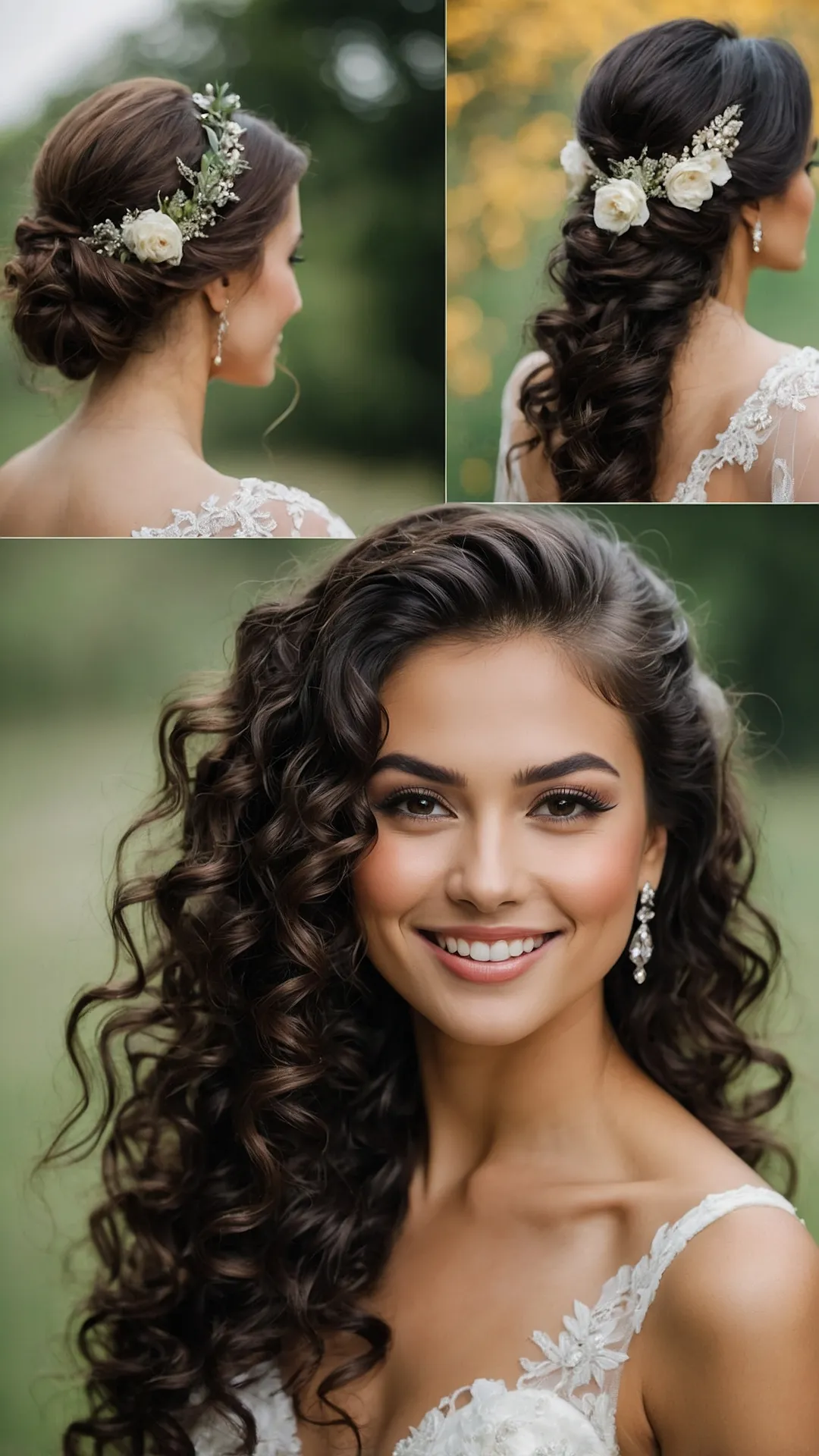 15 Naturally Curly Bridal Hair Ideas for the Perfect Wedding Day 33 Wedding Ringlet Reigns