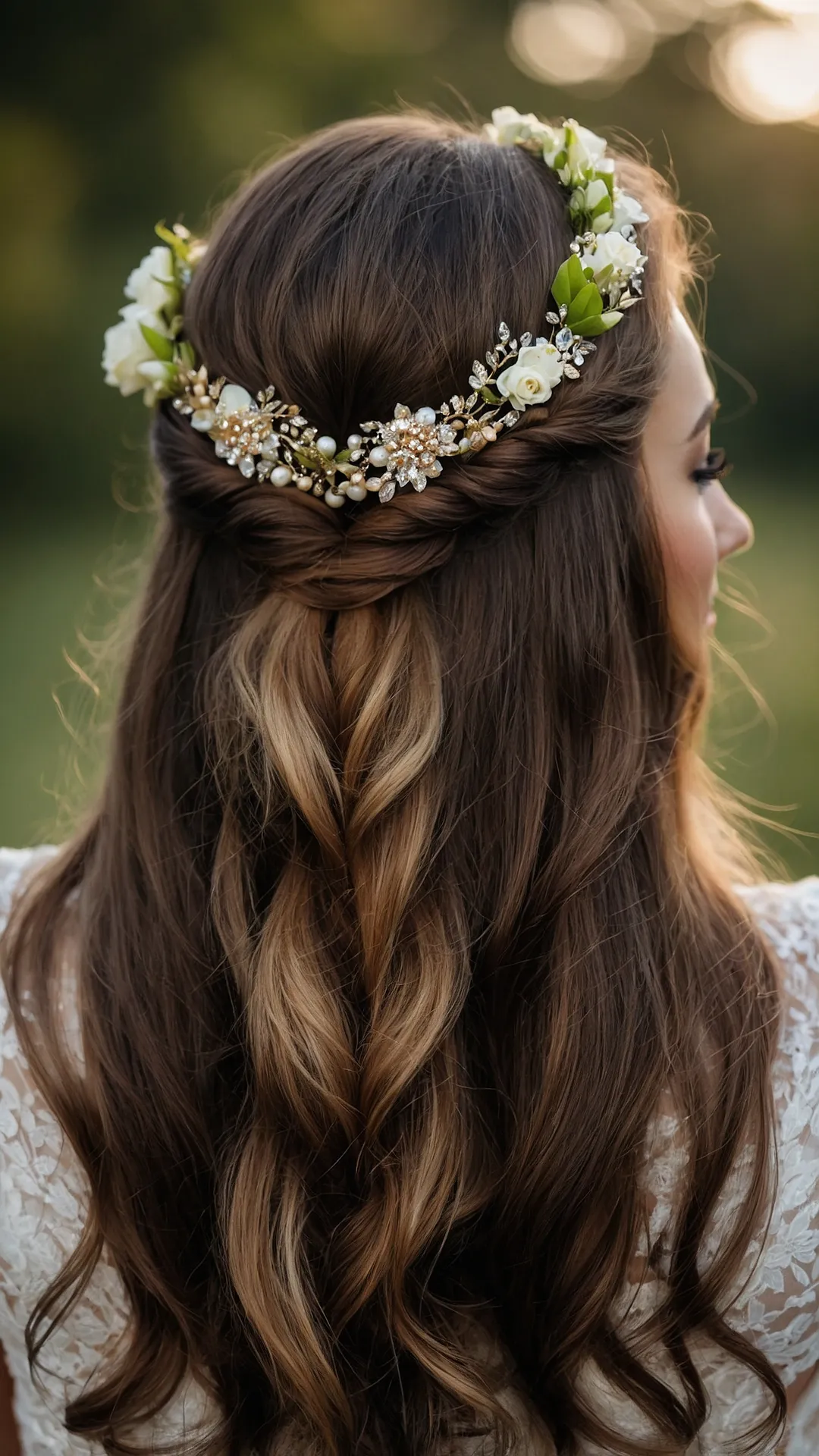 Chic and Cozy: 21 Autumn Wedding Hairstyles to Inspire You 42 Golden Hour Tresses