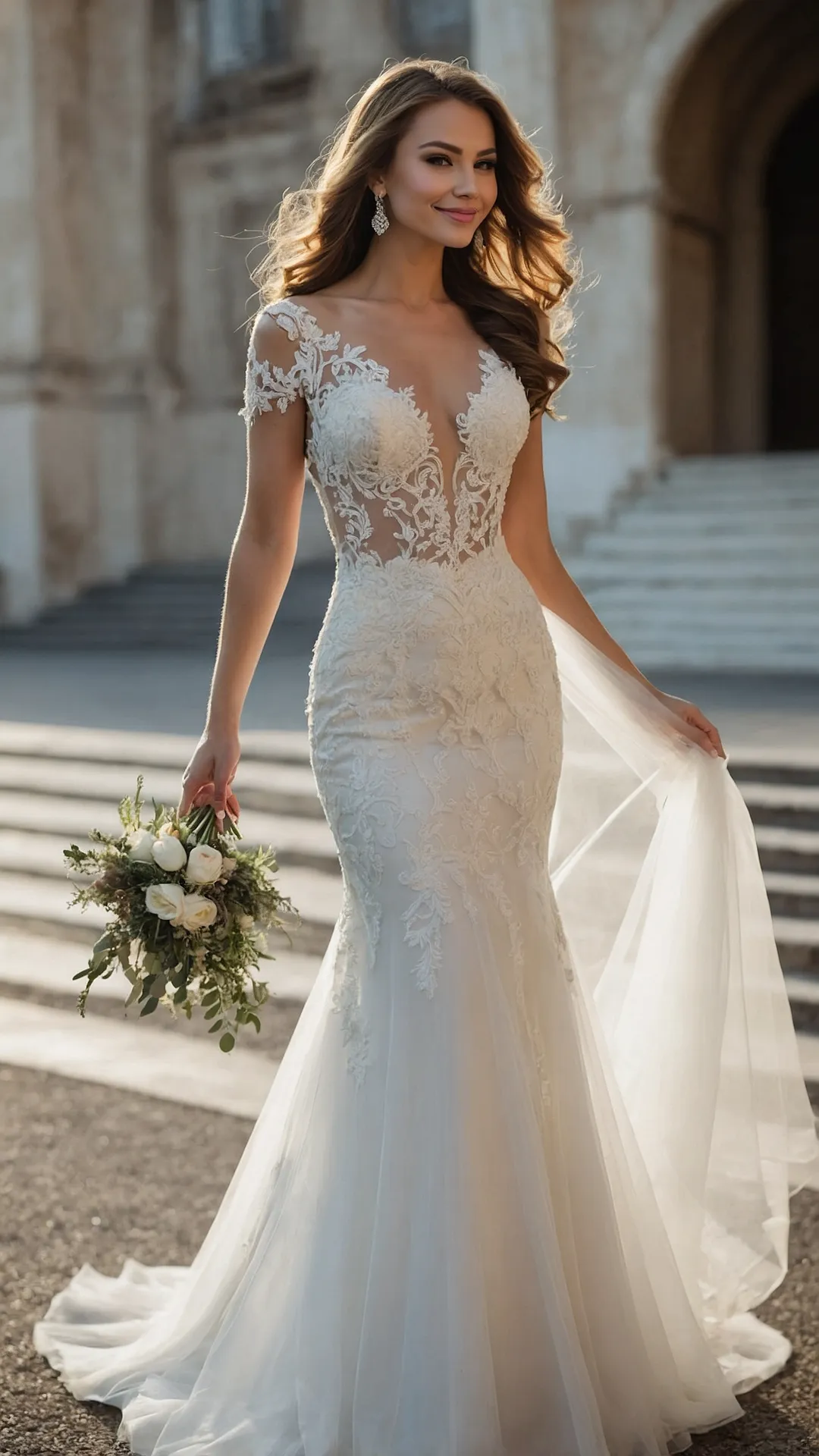 Unveiling the Allure: 22 Stunning Trumpet Wedding Dresses You’ll Adore 47 Note-Perfect Flare