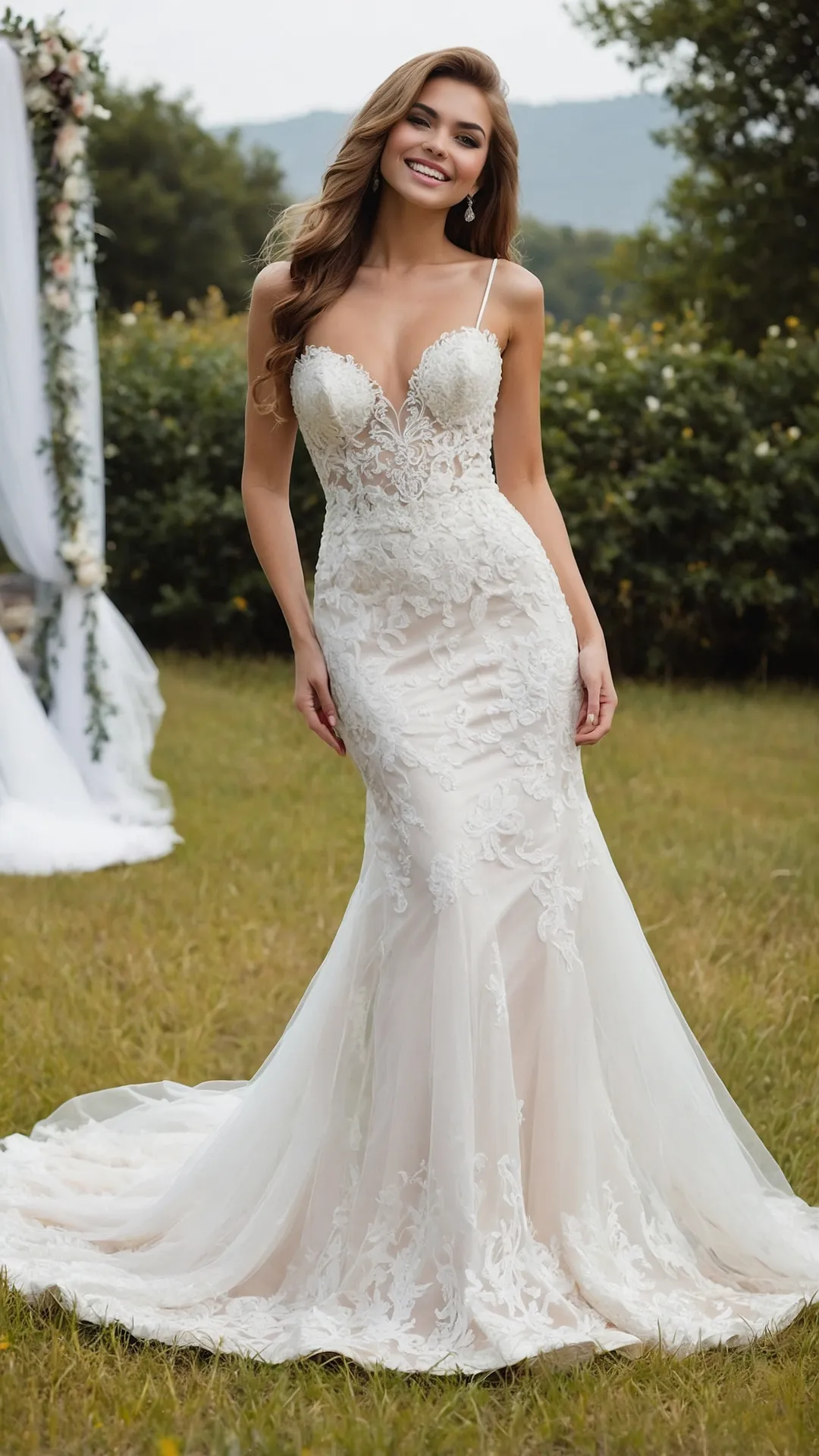 Catch the Wave: 21 Fabulous Mermaid Wedding Dress Inspirations 40 Tidal Elegance
