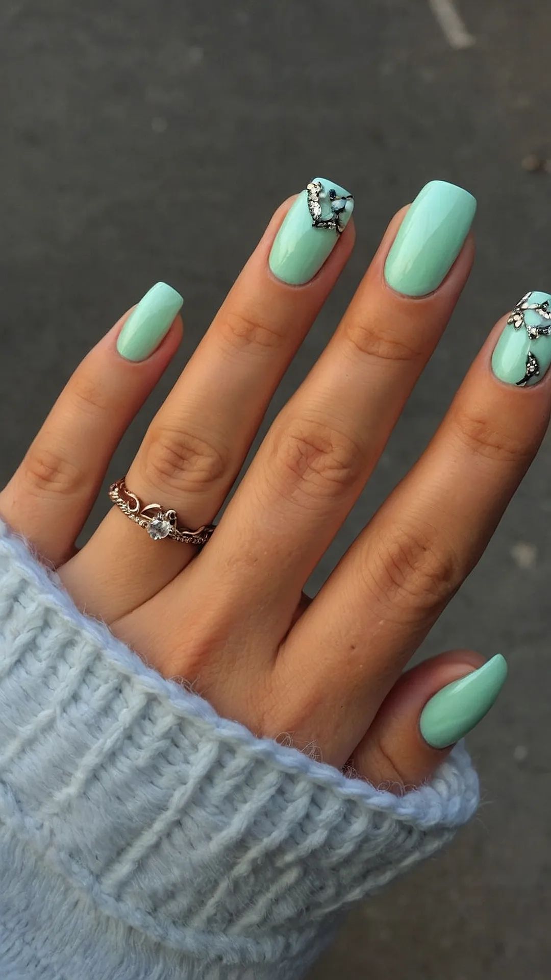 Dive into Azure: Trendy Blue Nail Designs for Summer 2024** ** 31 Indigo Ink