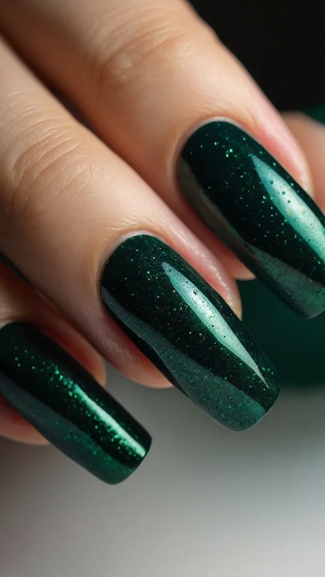 Elevate Your Nail Game with Dark Emerald Green: 17 Inspiring Ideas 33 Dark Emerald Magic